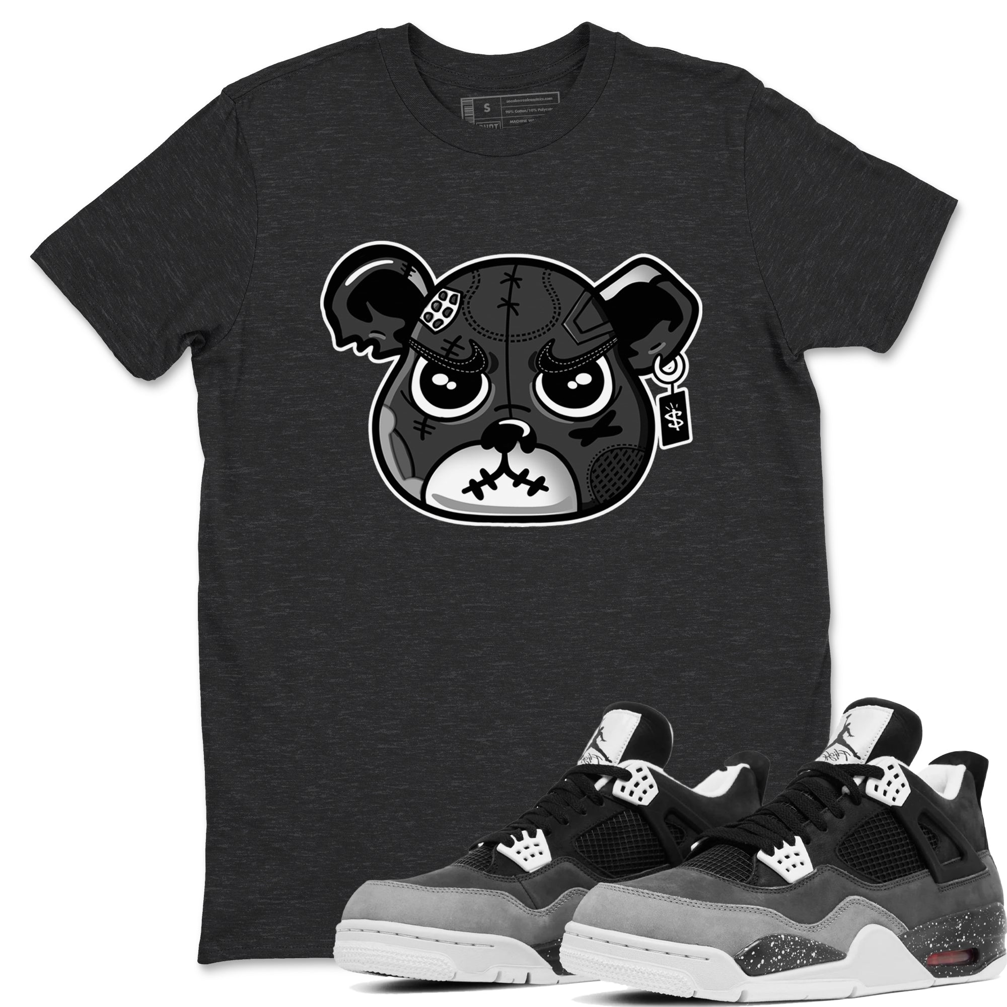 snkmatch Bear Face snkmatch Tees - Air Jordan 4 Fear