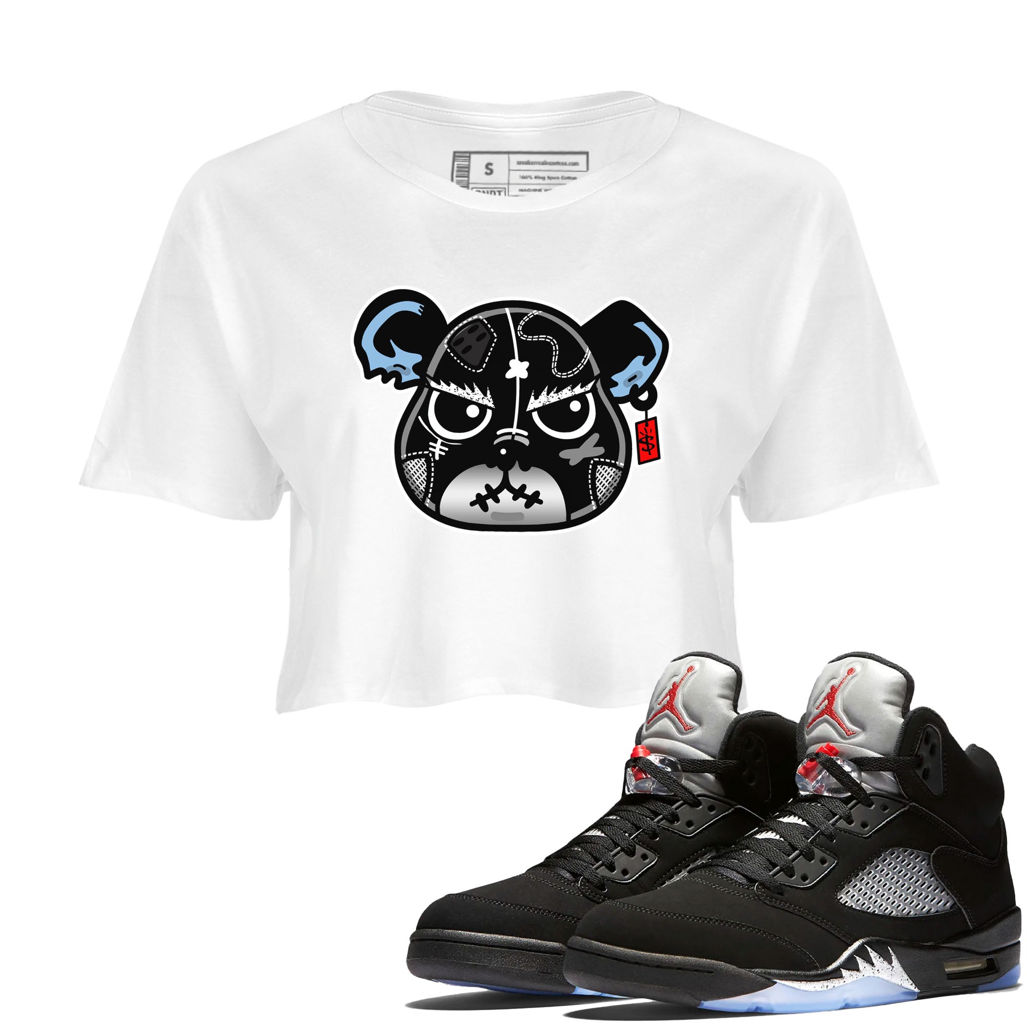snkmatch Bear Face snkmatch Women's Top - Air Jordan 5 Reimagined