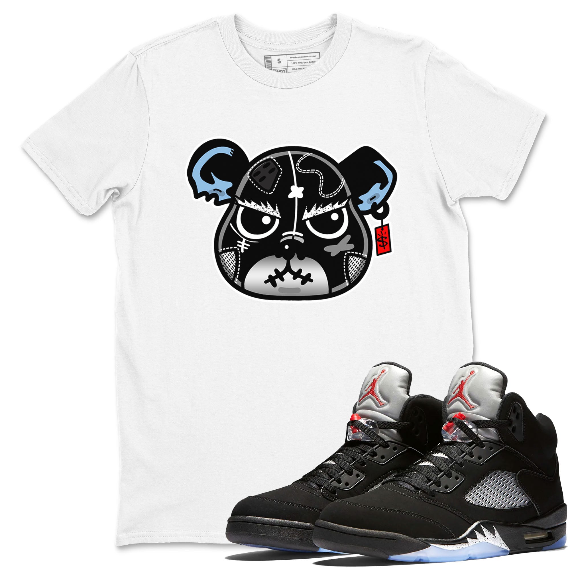 snkmatch Bear Face snkmatch Tees - Air Jordan 5 Reimagined