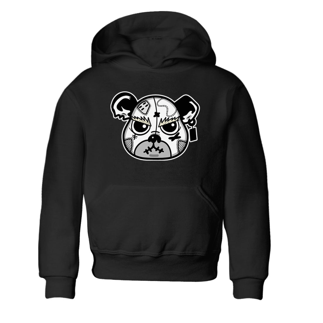 snkmatch Bear Face snkmatch Tees Kids - Air Jordan 5 White Black