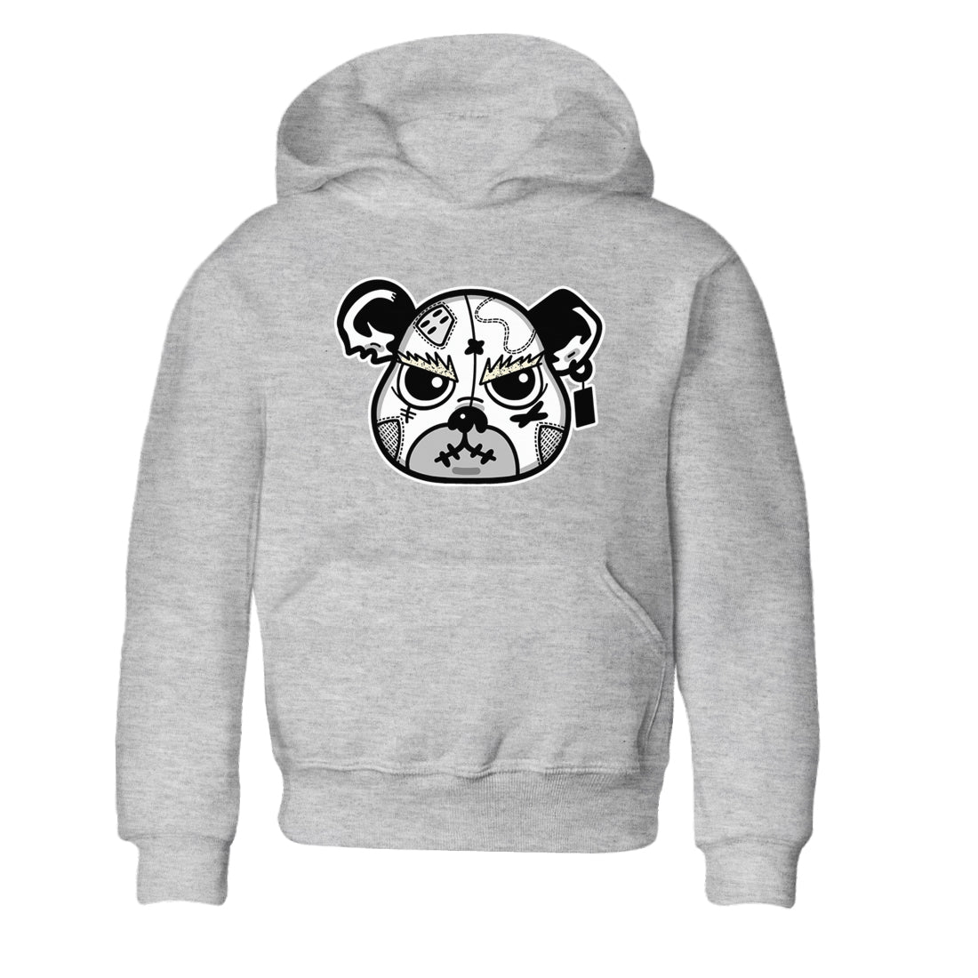 snkmatch Bear Face snkmatch Tees Kids - Air Jordan 5 White Black
