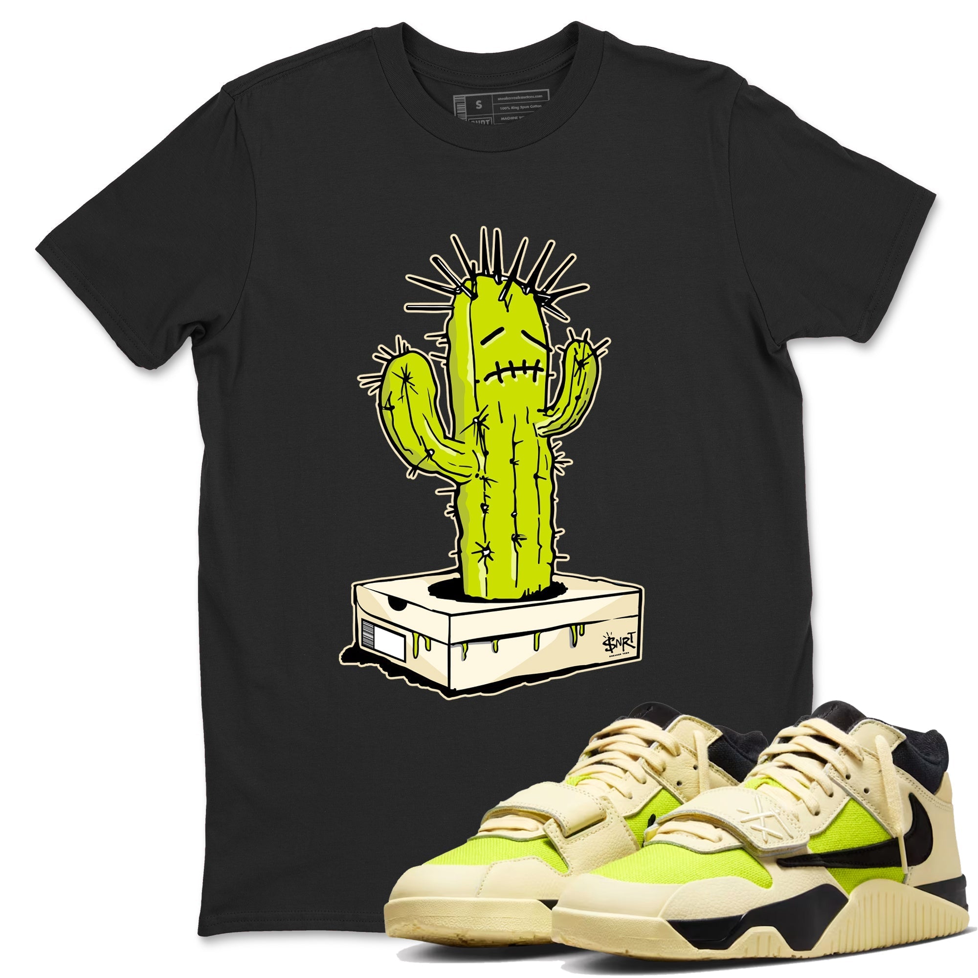 snkmatch Box Cactus snkmatch Tees - Jordan Jumpman Jack Travis Scott Bright Cactus