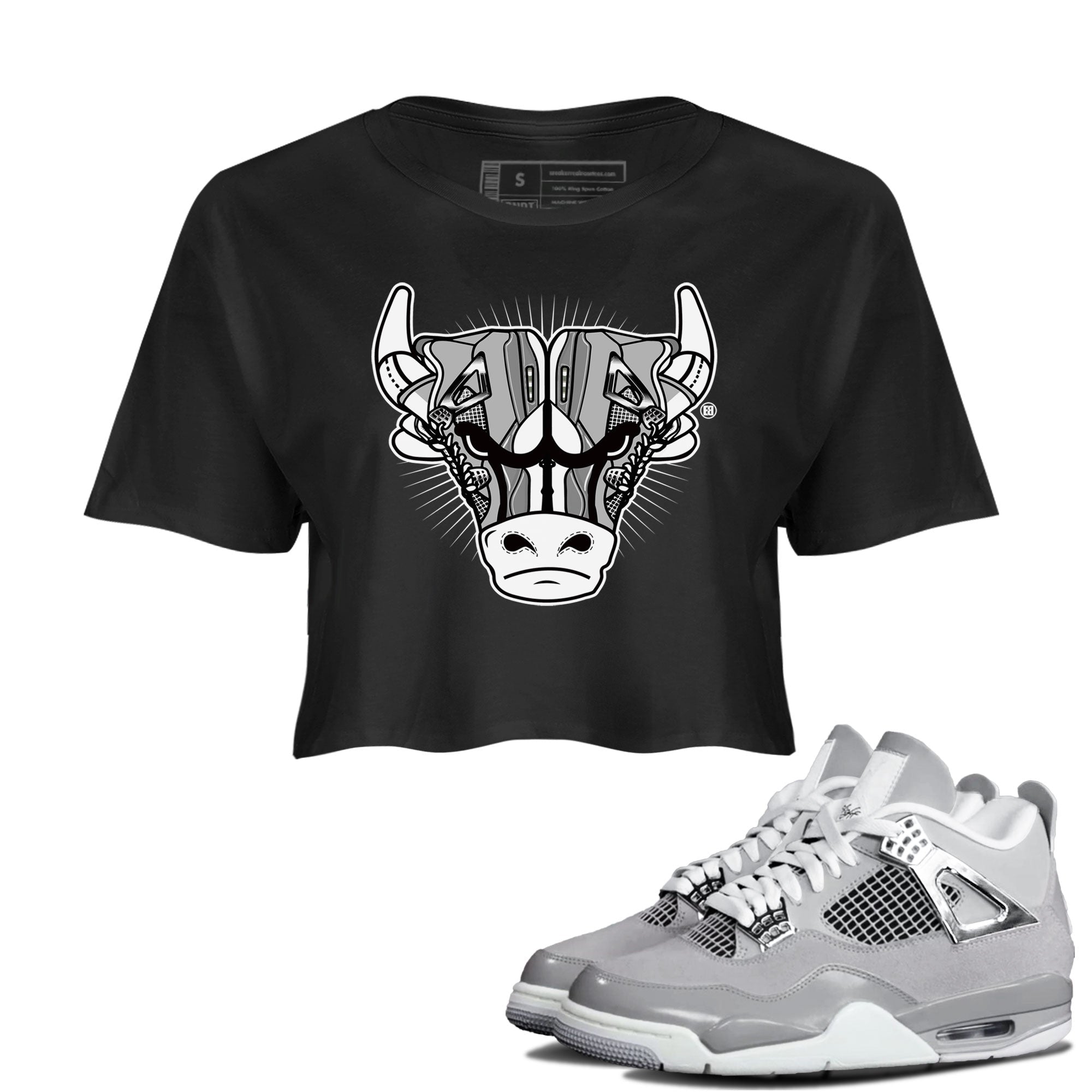 snkmatch Bull Head snkmatch Women's Top - Air Jordan 4 Frozen Moments