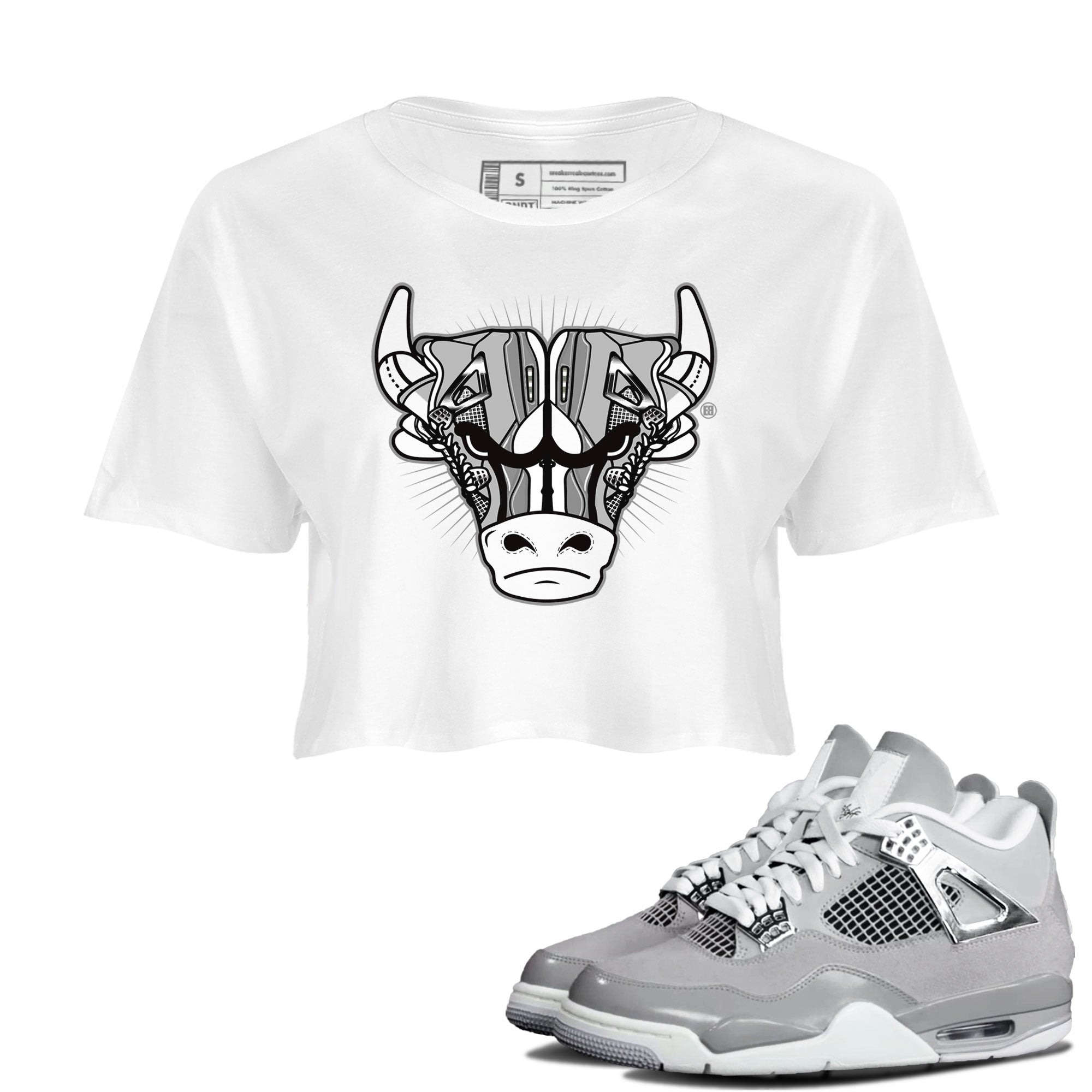 snkmatch Bull Head snkmatch Women's Top - Air Jordan 4 Frozen Moments