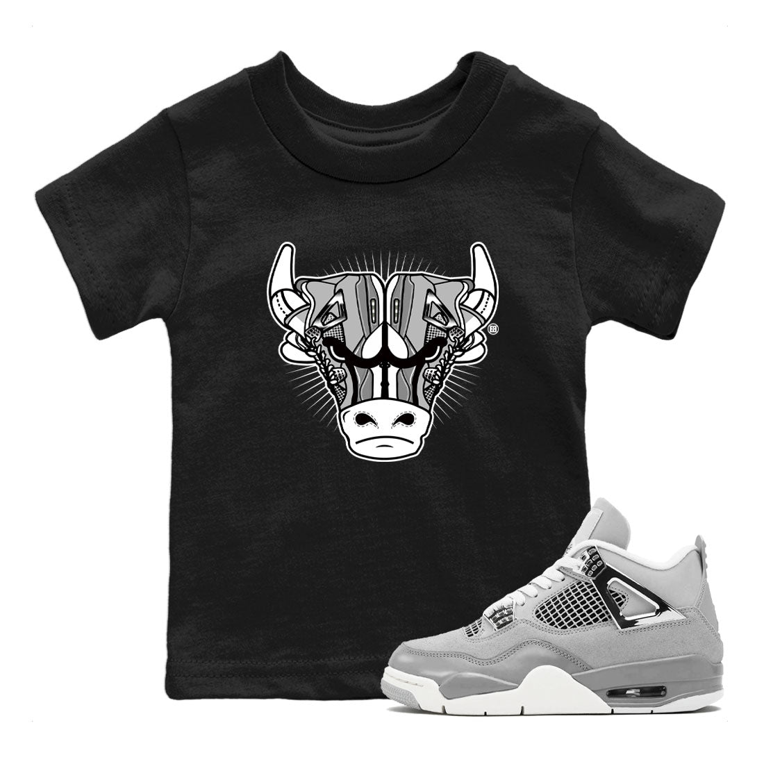 snkmatch Bull Head snkmatch Tee Kids - Air Jordan 4 Frozen Moments