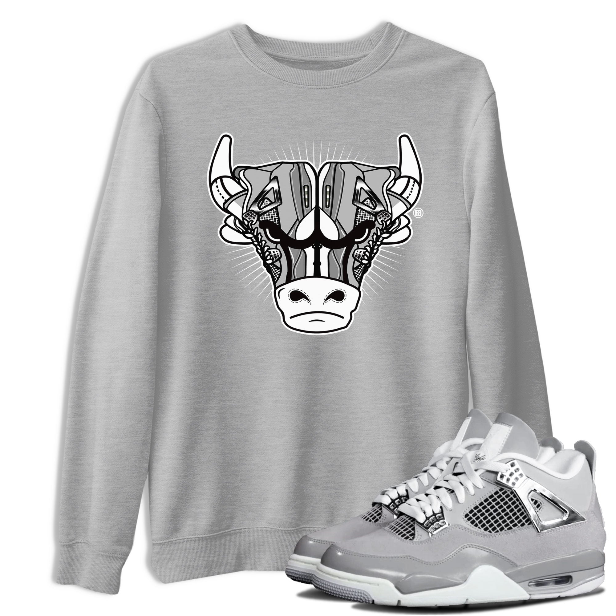 snkmatch Bull Head snkmatch Tee - Air Jordan 4 Frozen Moments