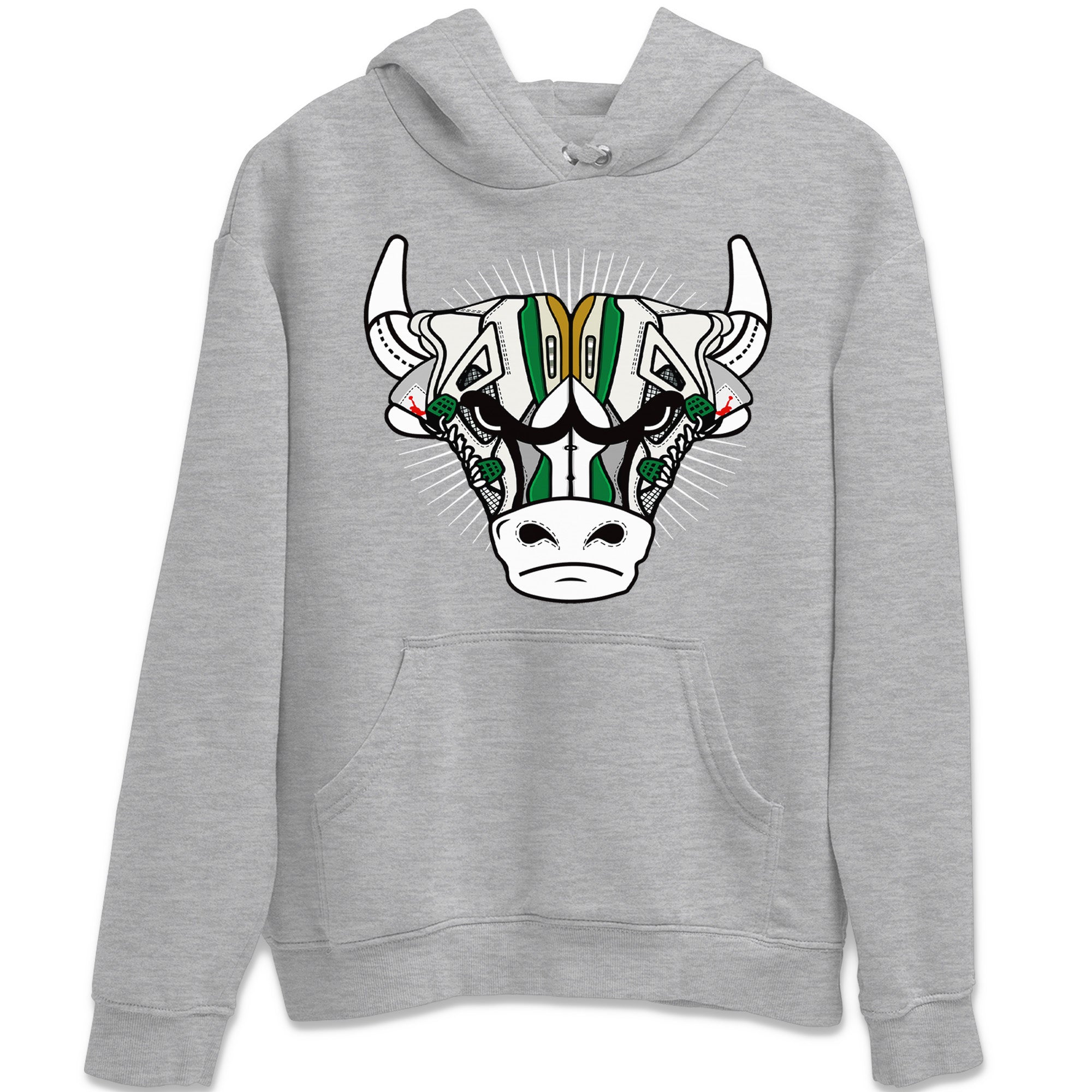 snkmatch Bull Head Unisex Tops - Air Jordan 4 Pine Green SB