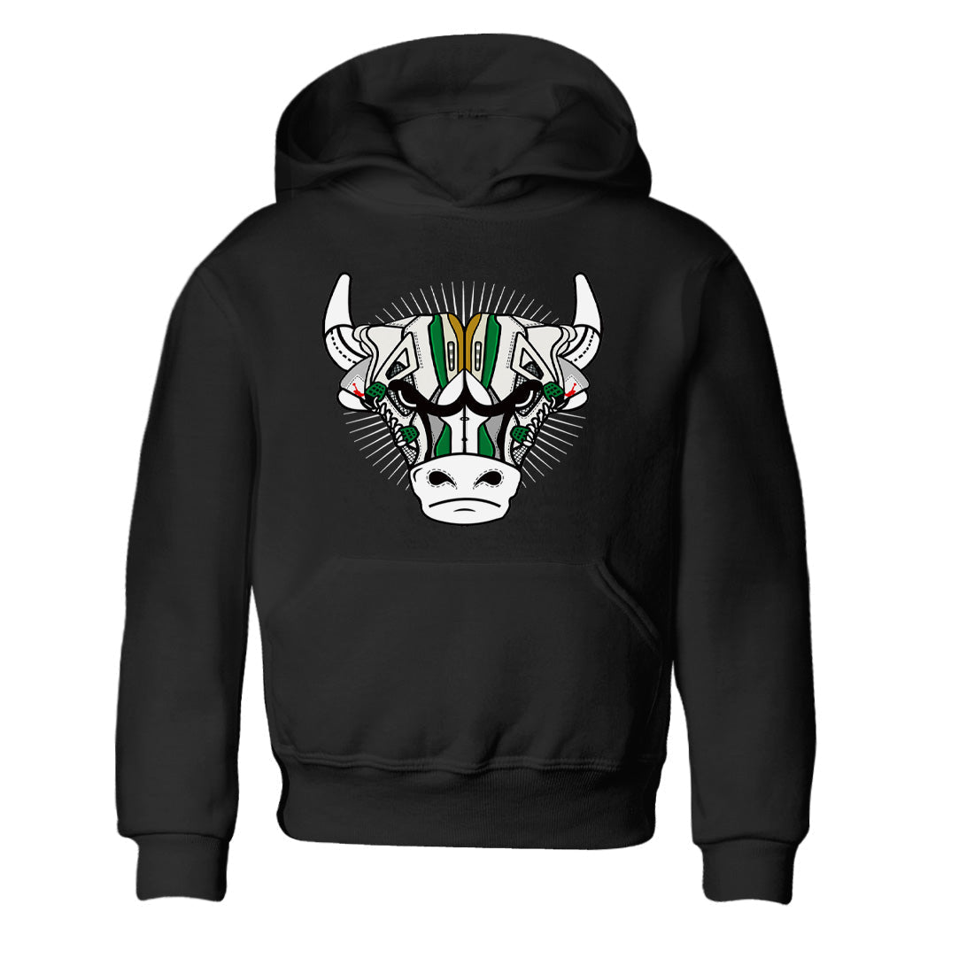 snkmatch Bull Head Kids Tops - Air Jordan 4 Pine Green