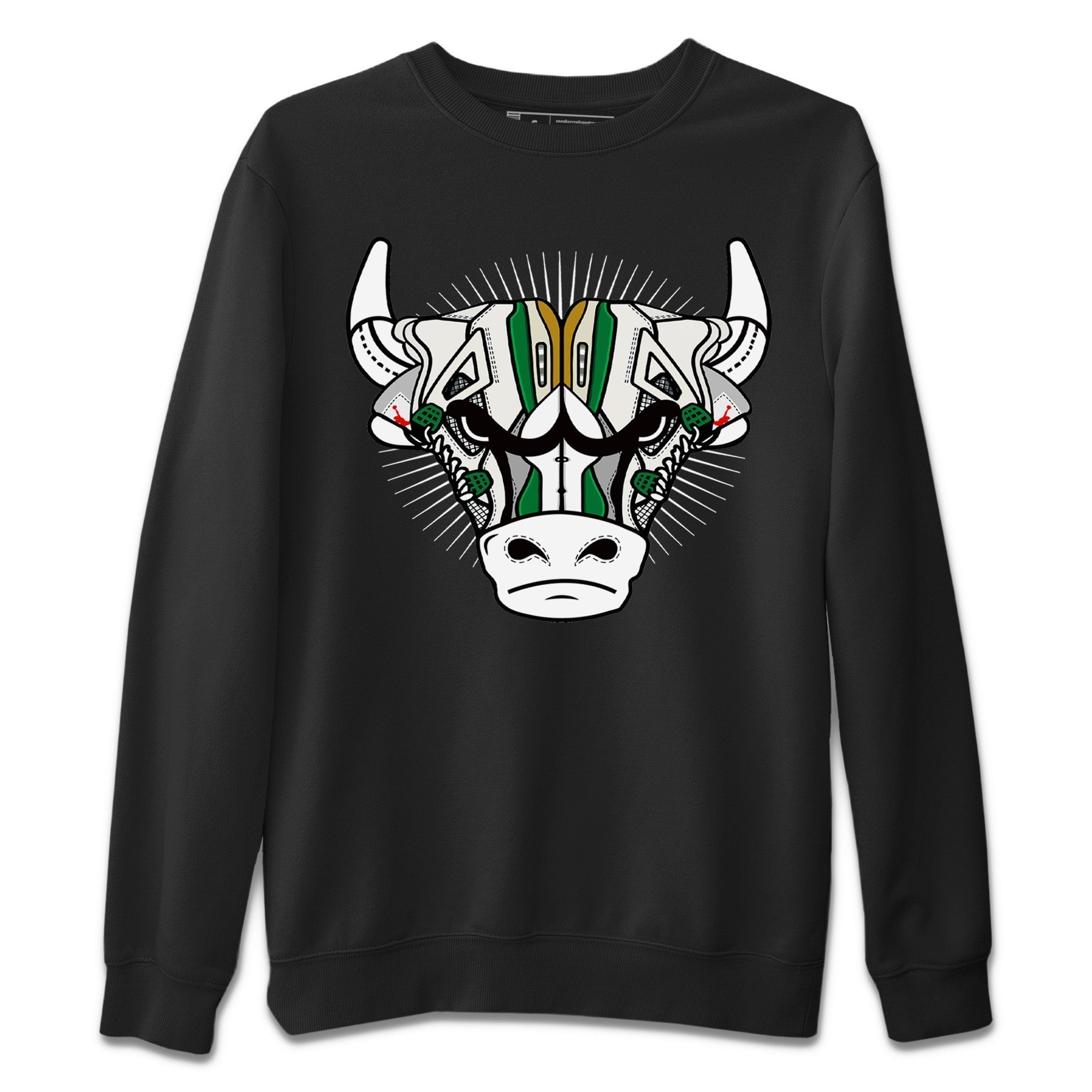 snkmatch Bull Head Unisex Tops - Air Jordan 4 Pine Green SB