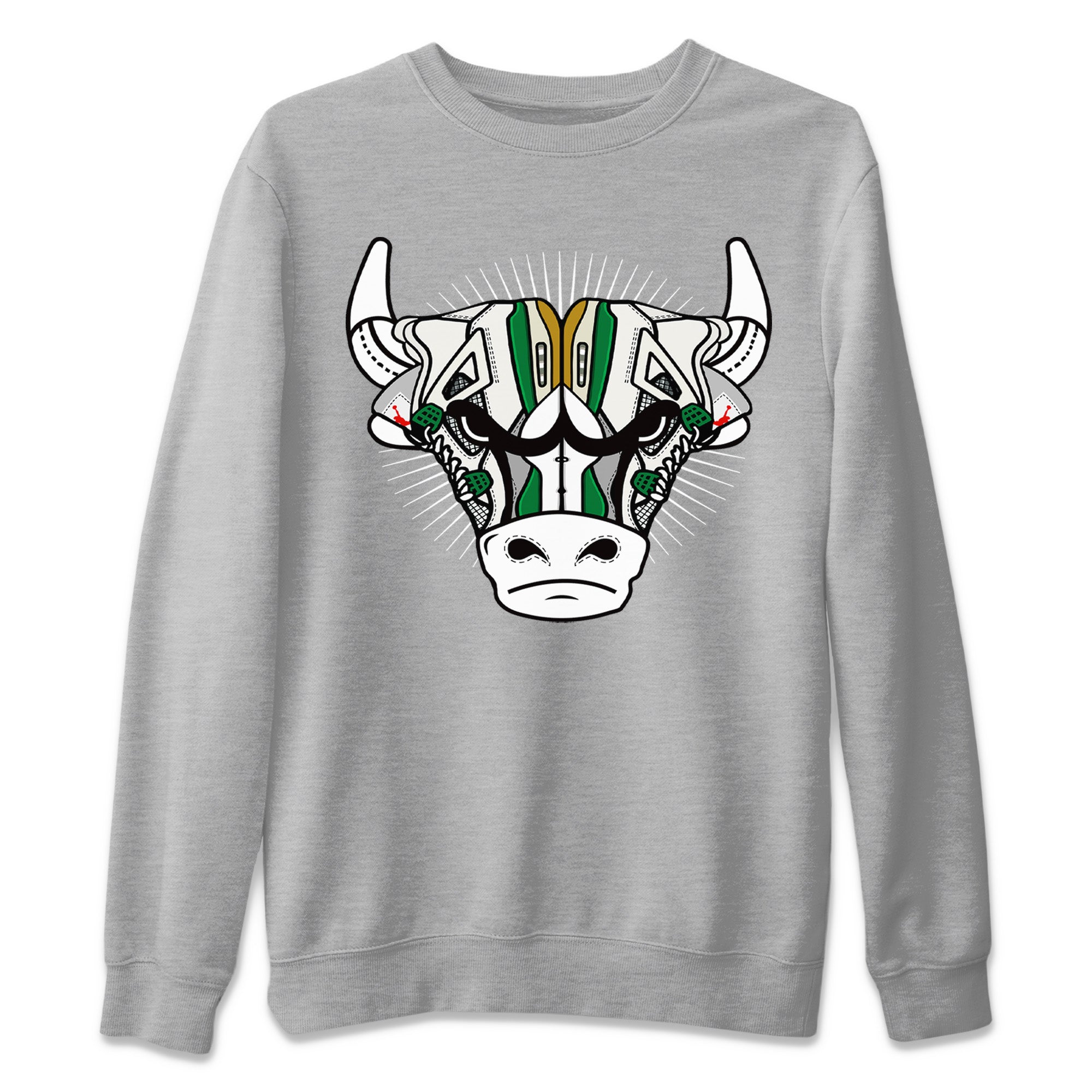 snkmatch Bull Head Unisex Tops - Air Jordan 4 Pine Green