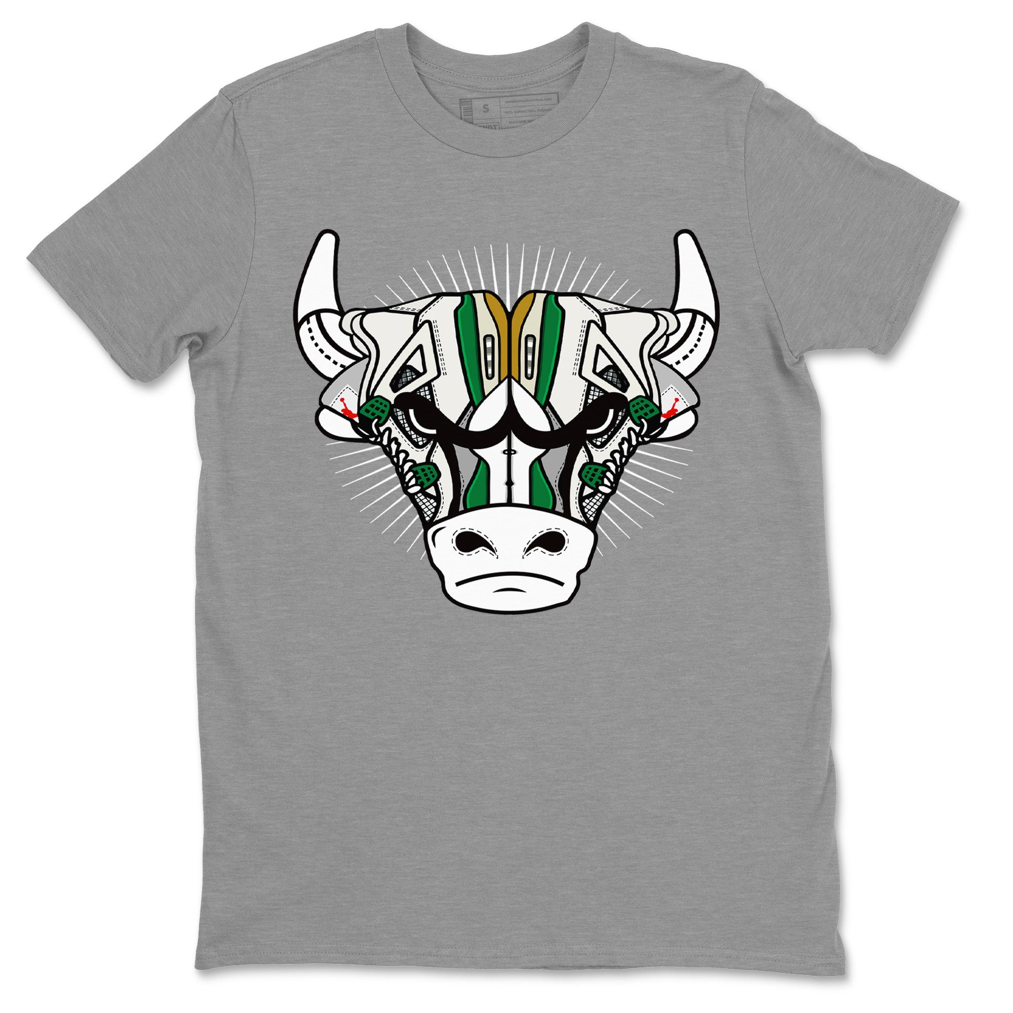 snkmatch Bull Head Unisex Tops - Air Jordan 4 Pine Green