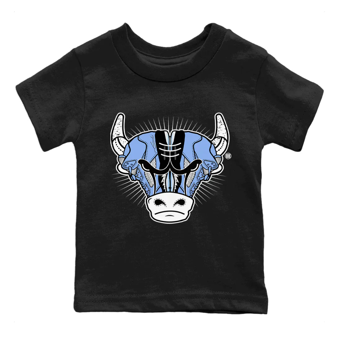 snkmatch Bull Head Kids Tops - Air Jordan 5 UNC