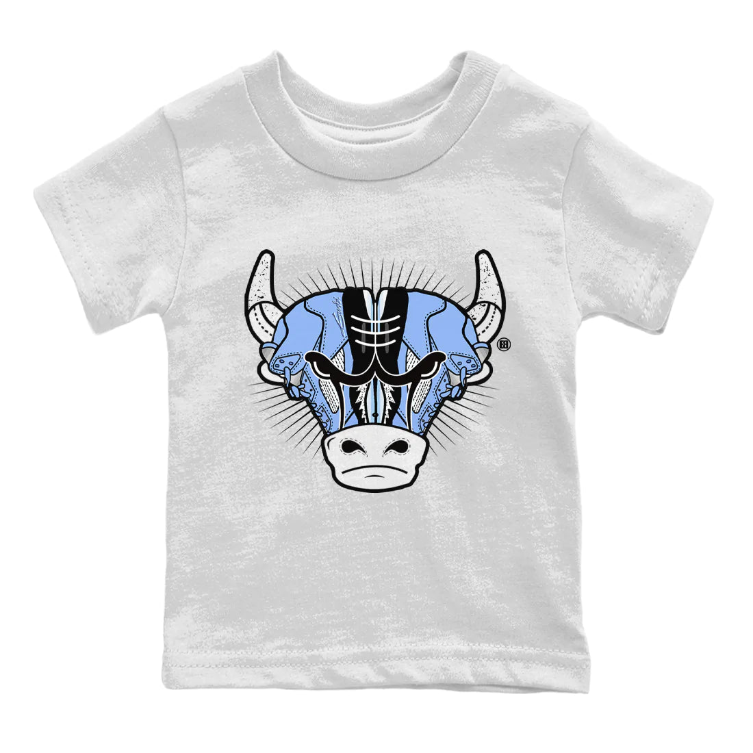 snkmatch Bull Head Kids Tops - Air Jordan 5 UNC