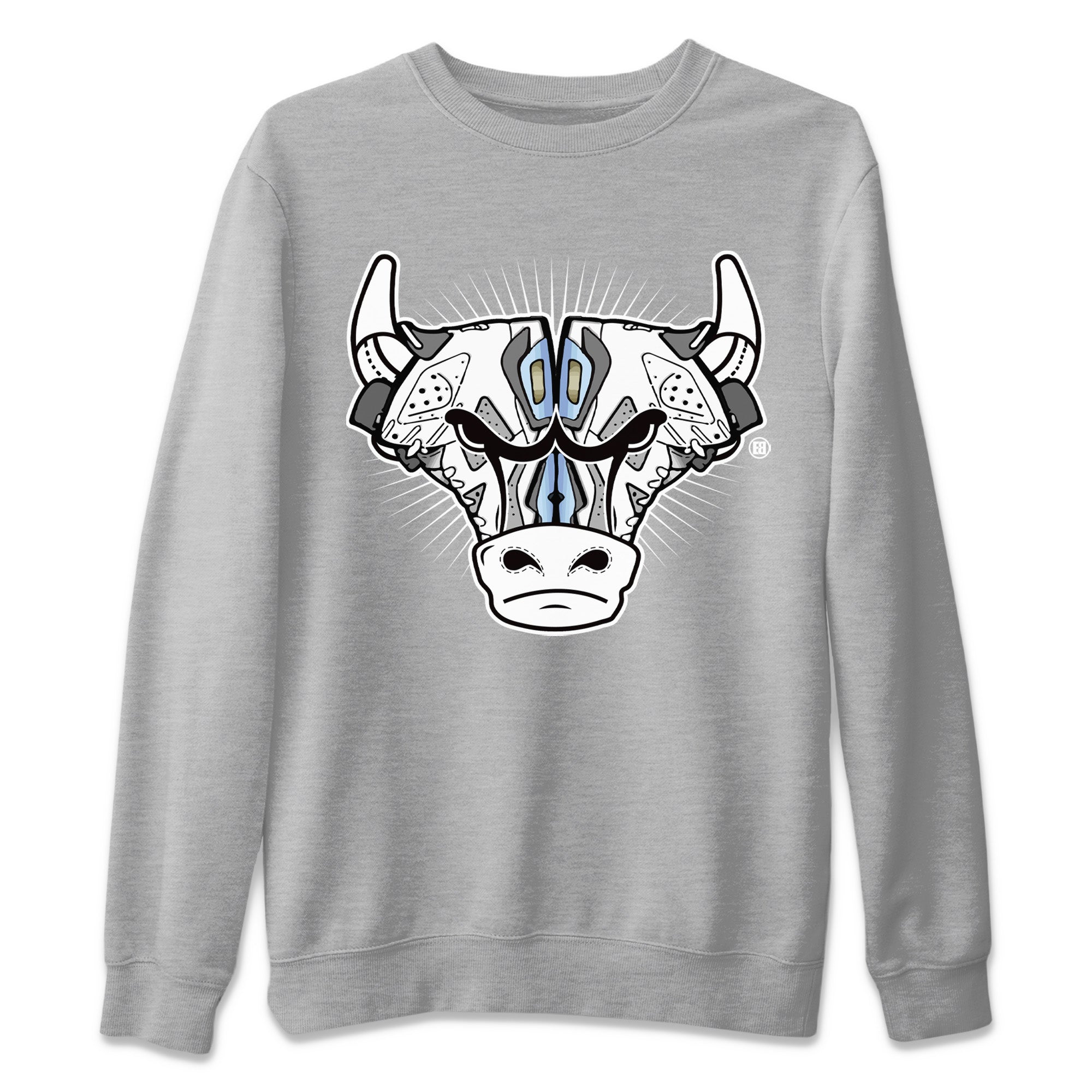 snkmatch Bull Head Unisex Tops - Air Jordan 6 Cool Grey