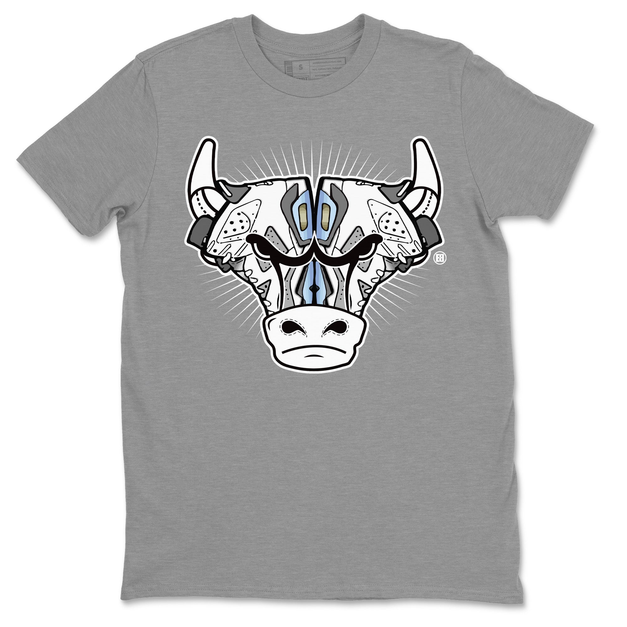 snkmatch Bull Head Unisex Tops - Air Jordan 6 Cool Grey