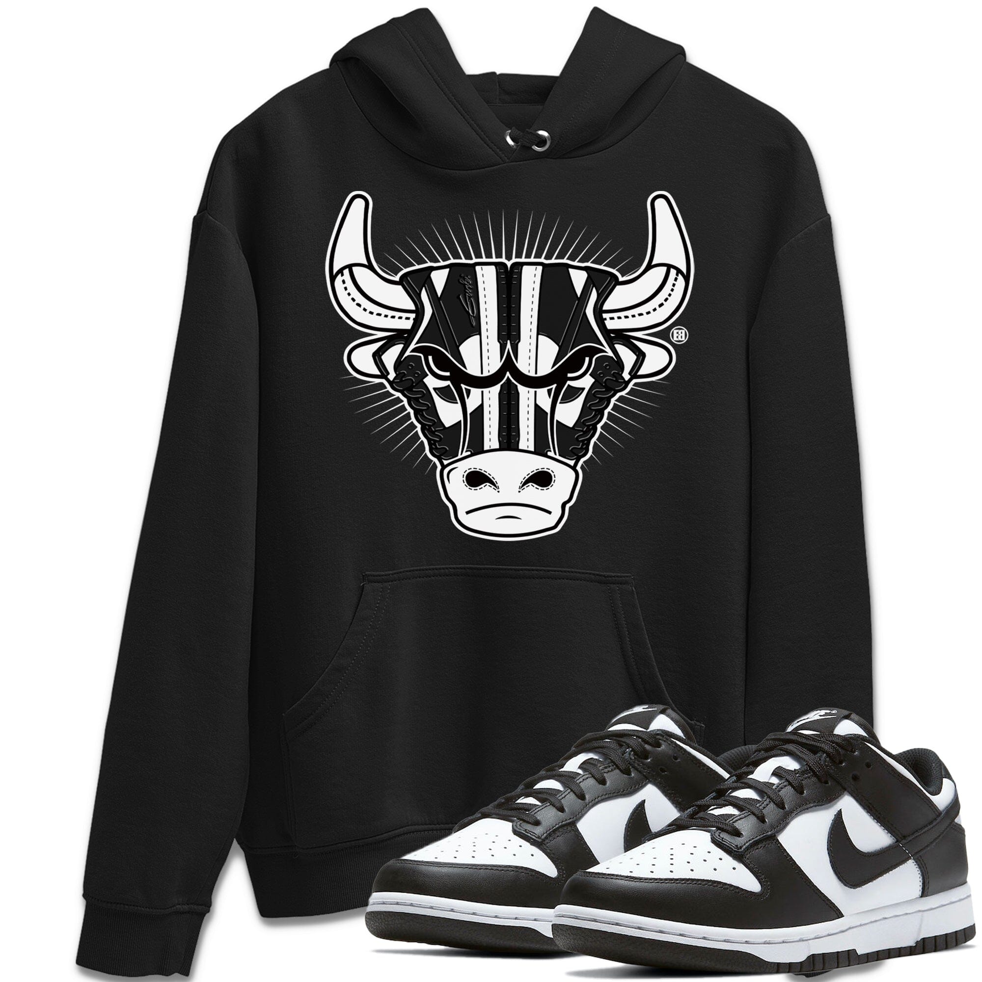snkmatch Bull Head Unisex Tops - Dunk Panda