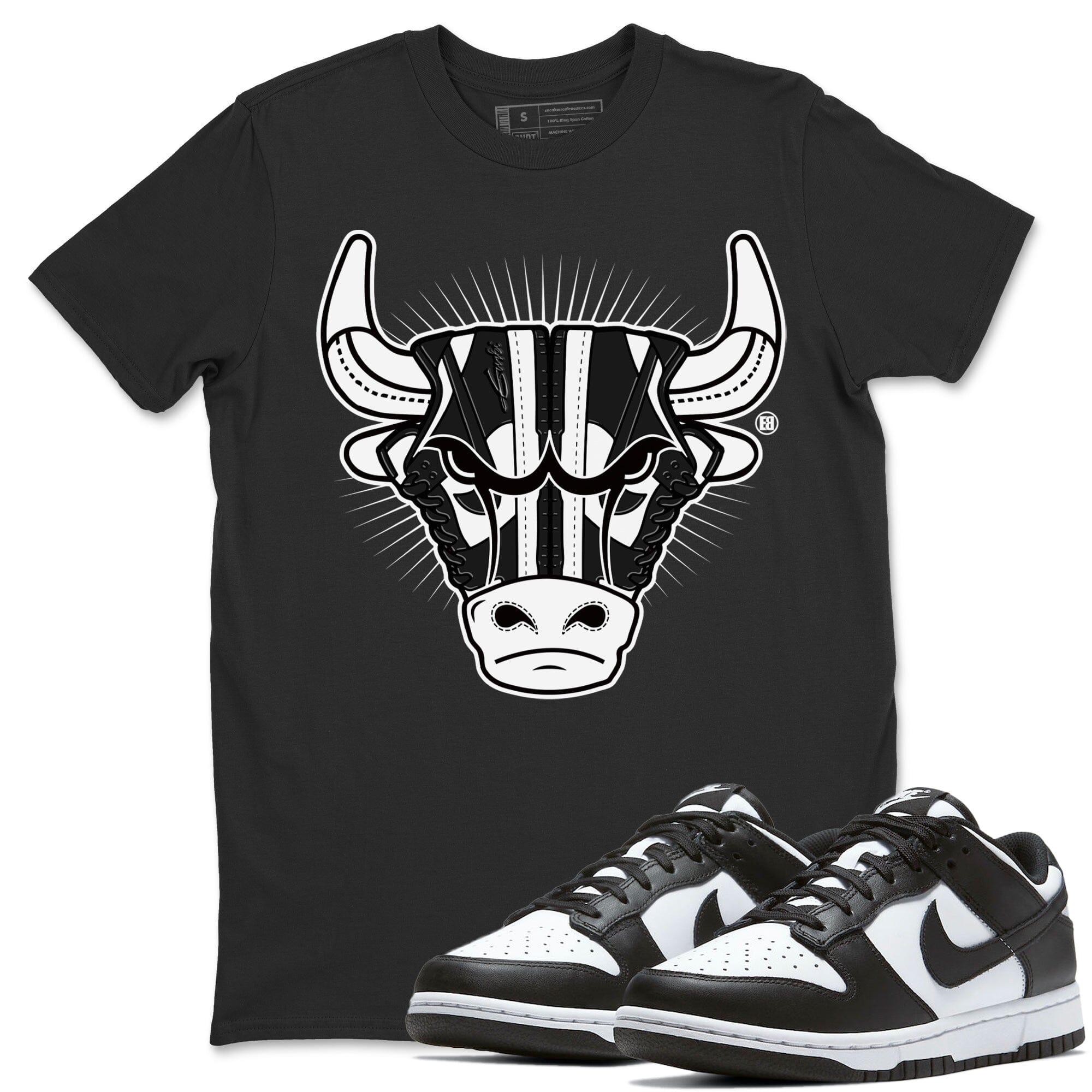 snkmatch Bull Head Unisex Tops - Dunk Panda