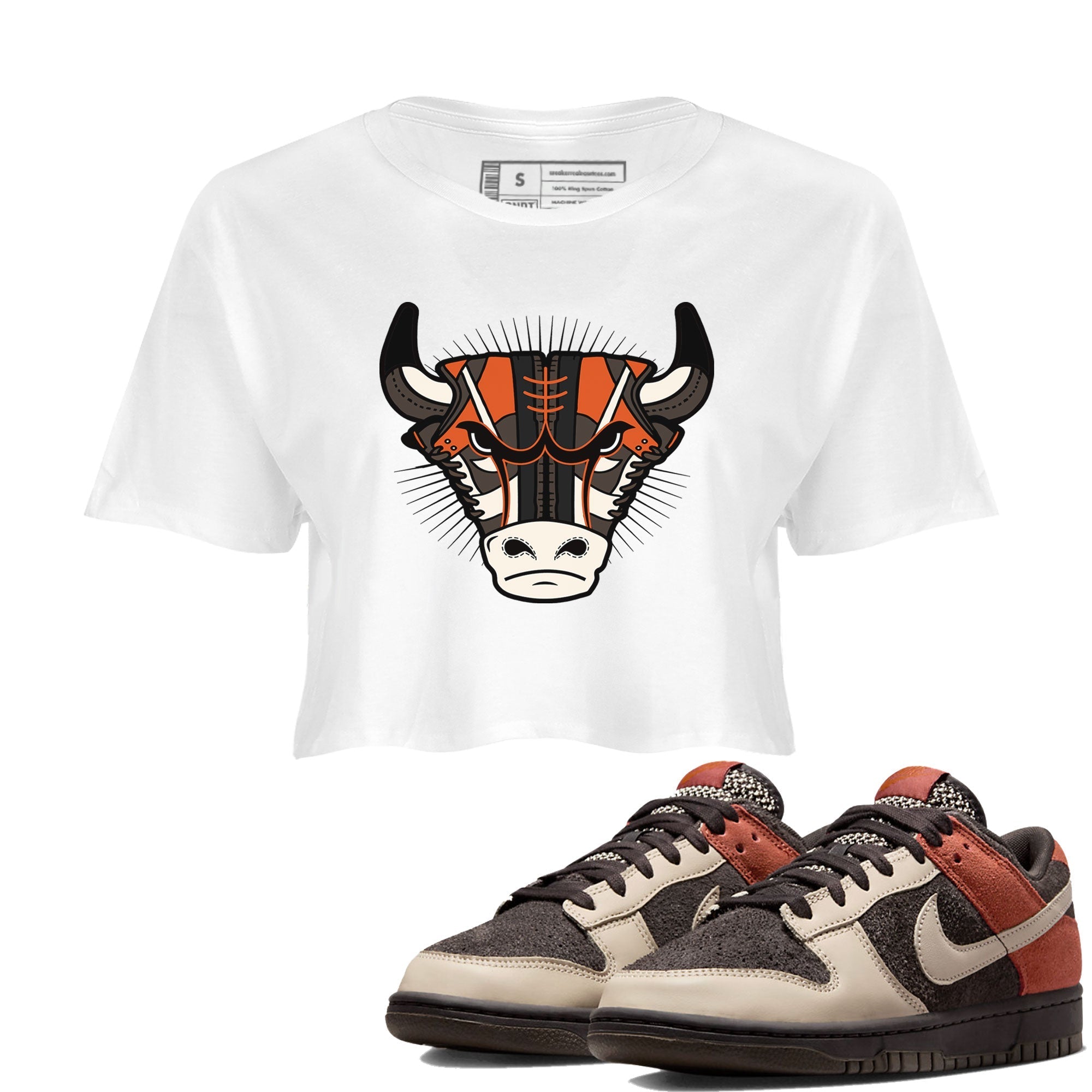 snkmatch Bull Head snkmatch Women's Top - Dunk Red Panda