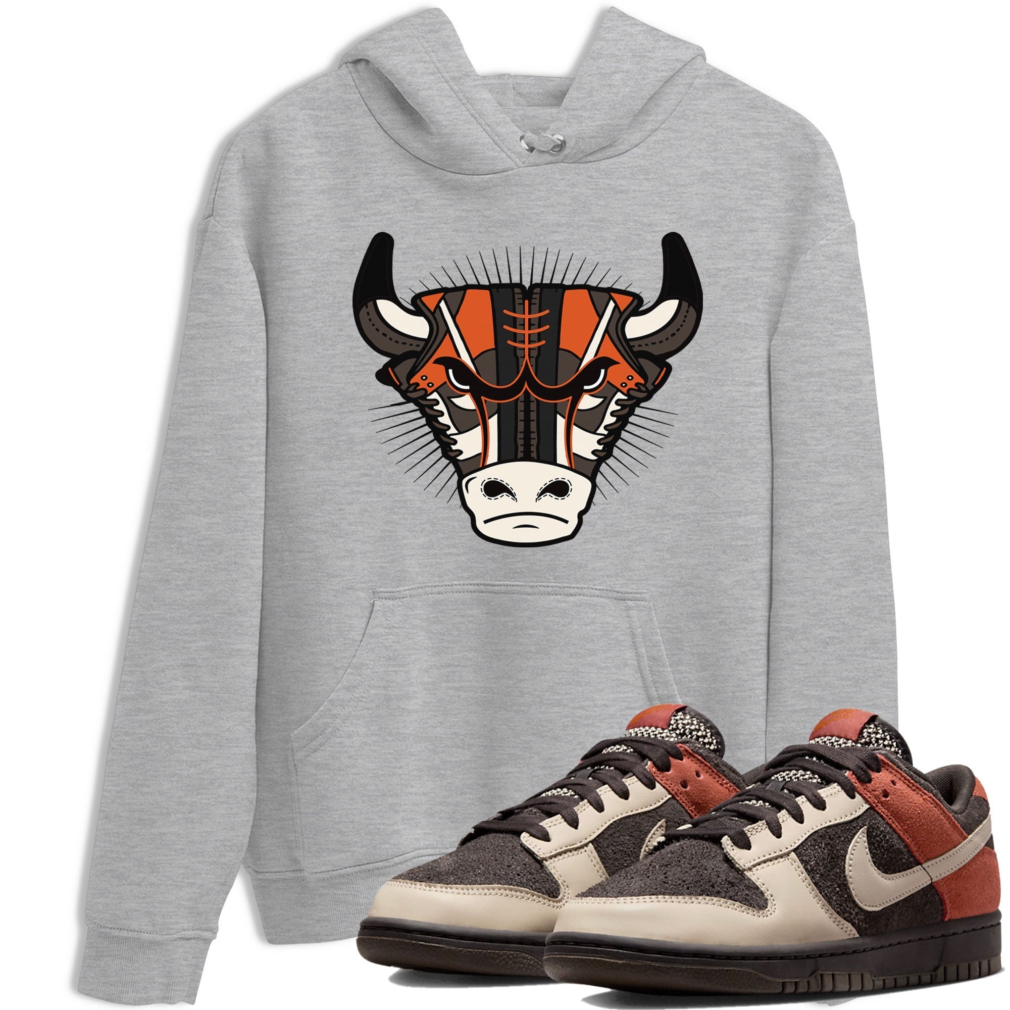 snkmatch Bull Head snkmatch Tee - Dunk Red Panda