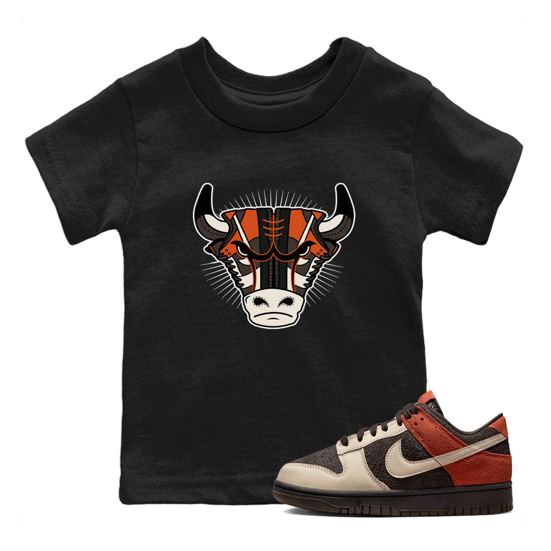 snkmatch Bull Head snkmatch Tee Kids - Dunk Red Panda
