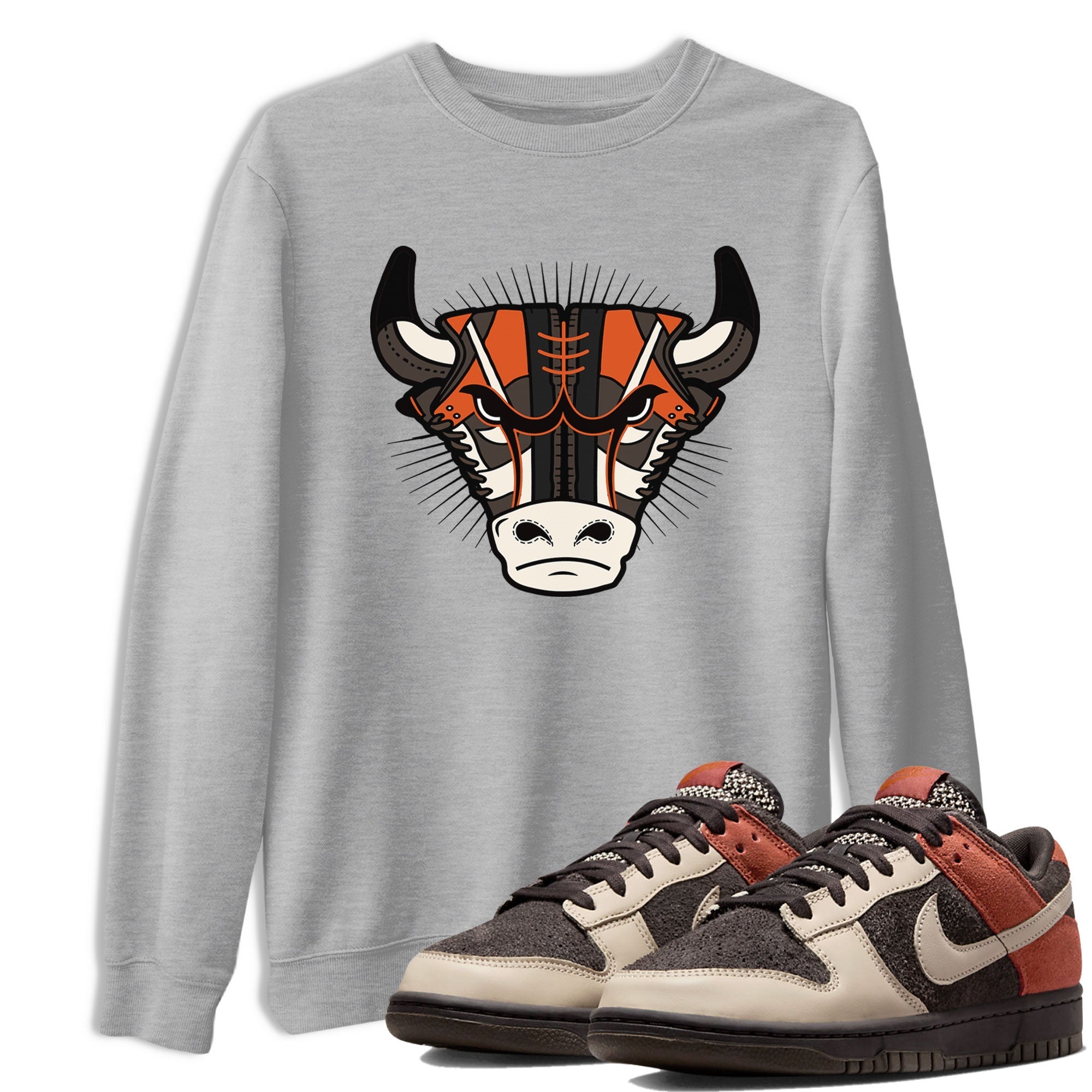 snkmatch Bull Head snkmatch Tee - Dunk Red Panda