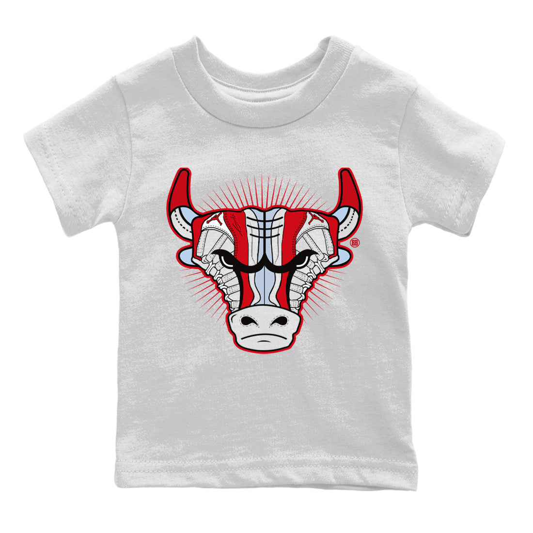 snkmatch Bull Head Kids Tops - Air Jordan 11 Cherry