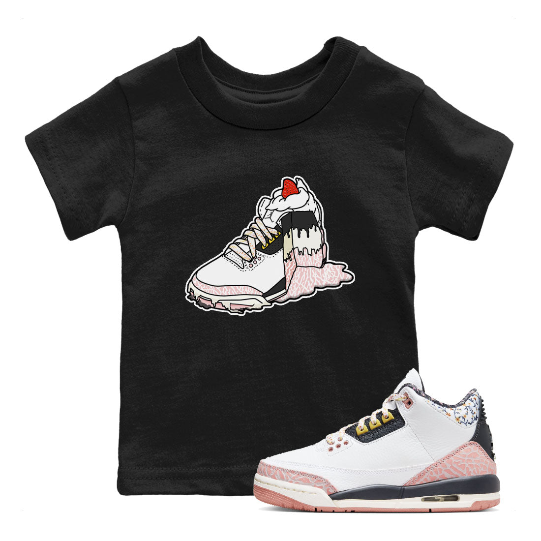 snkmatch Cake snkmatch Tees Kids - Air Jordan 3 Vintage Floral