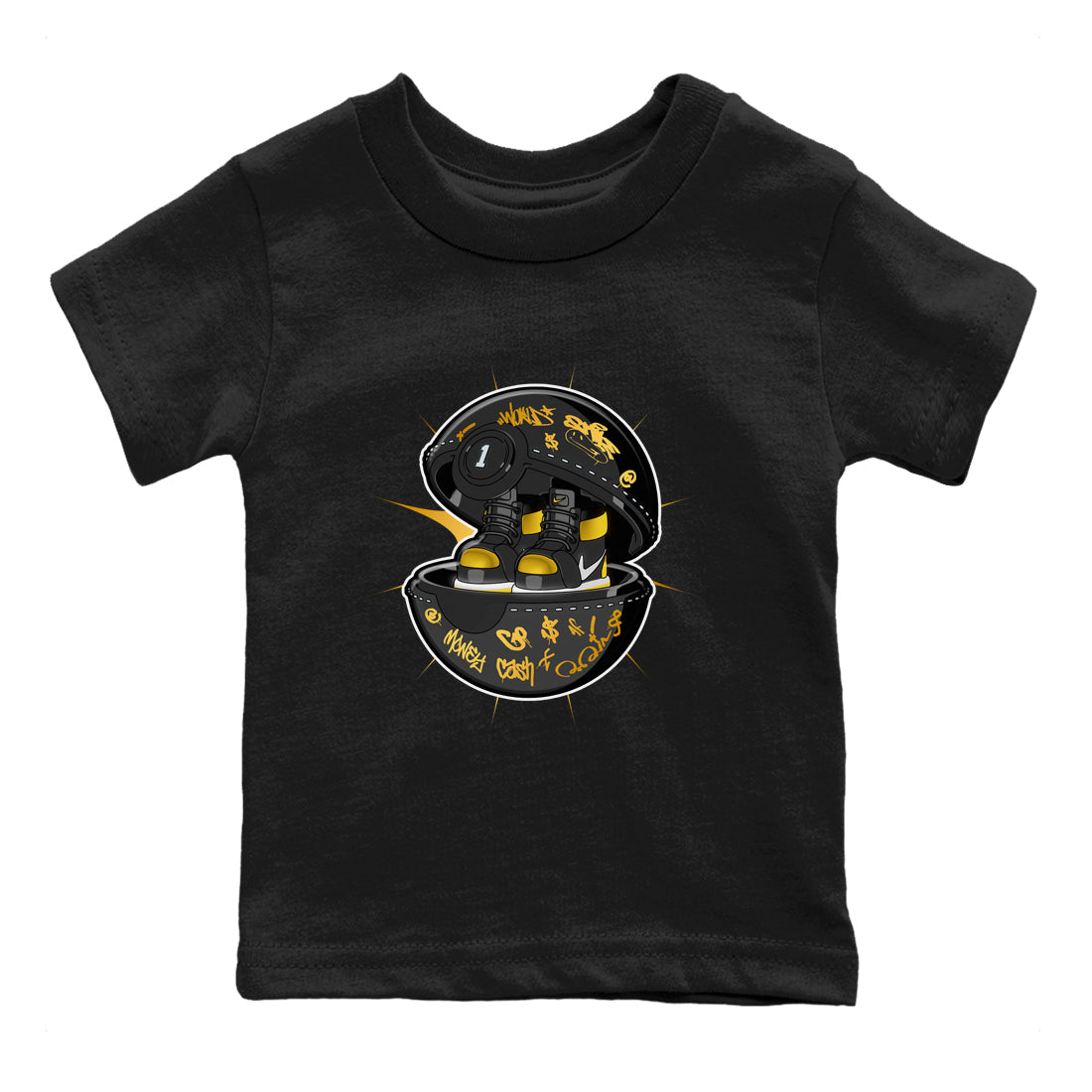 snkmatch Capsule snkmatch Tees Kids - Air Jordan 1 Black Metallic Gold