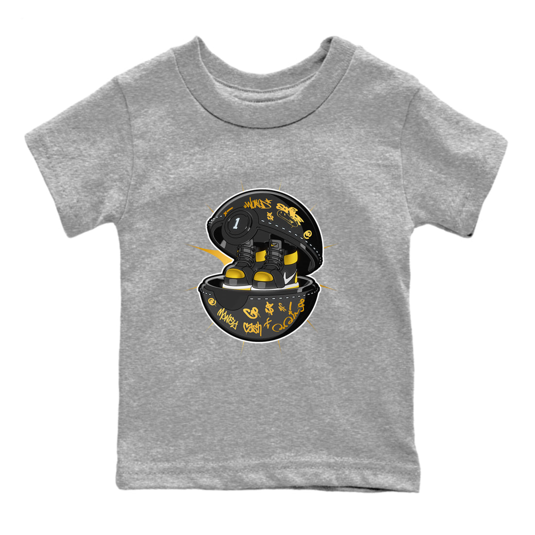snkmatch Capsule snkmatch Tees Kids - Air Jordan 1 Black Metallic Gold
