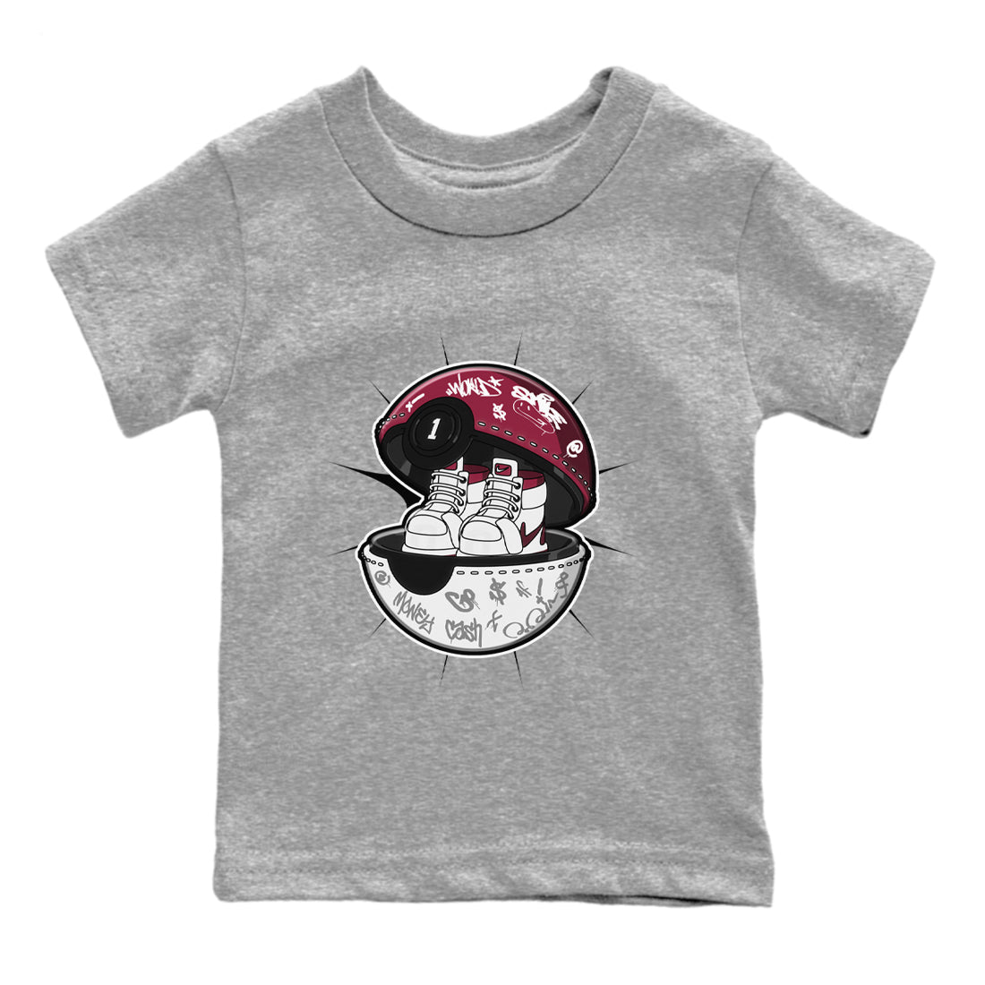 snkmatch Capsule snkmatch Tee Kids - Air Jordan 1 Metallic Burgundy