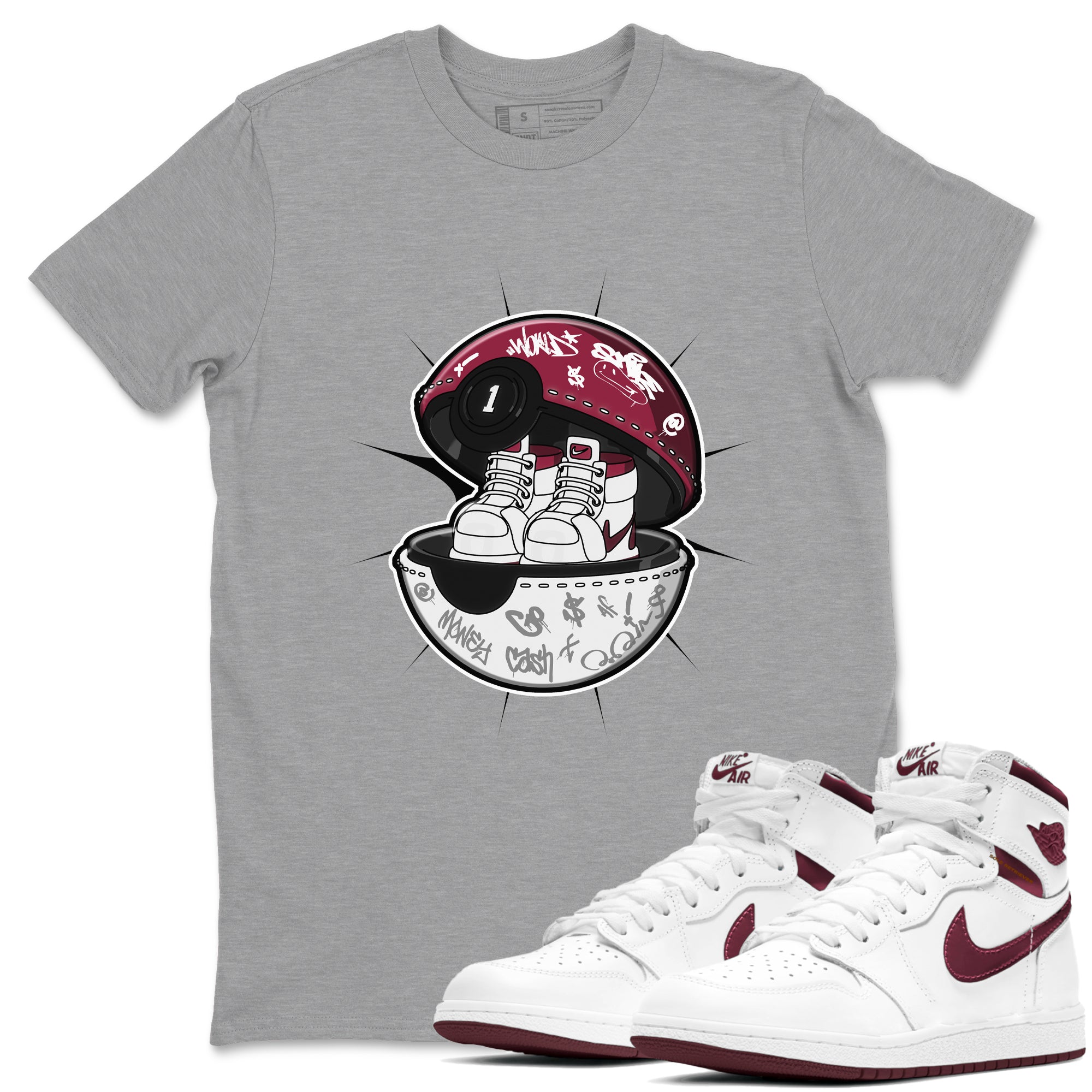 snkmatch Capsule snkmatch Tee - Air Jordan 1 Metallic Burgundy