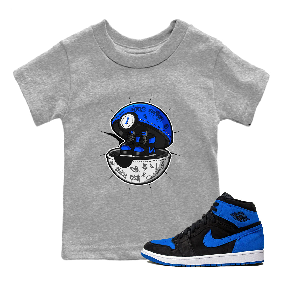 snkmatch Capsule snkmatch Tee Kids - Air Jordan 1 Royal Reimagined