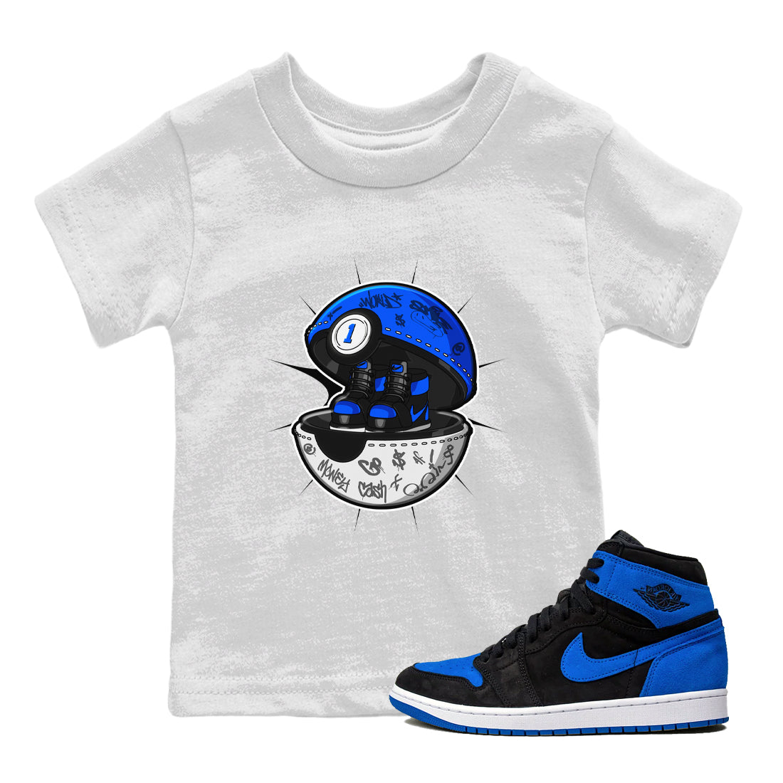 snkmatch Capsule snkmatch Tee Kids - Air Jordan 1 Royal Reimagined