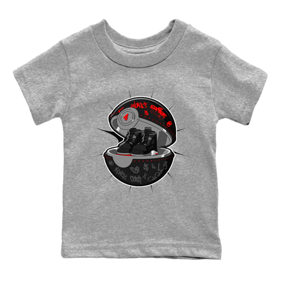snkmatch Capsule snkmatch Tee Kids - Air Jordan 4 Bred Reimagined