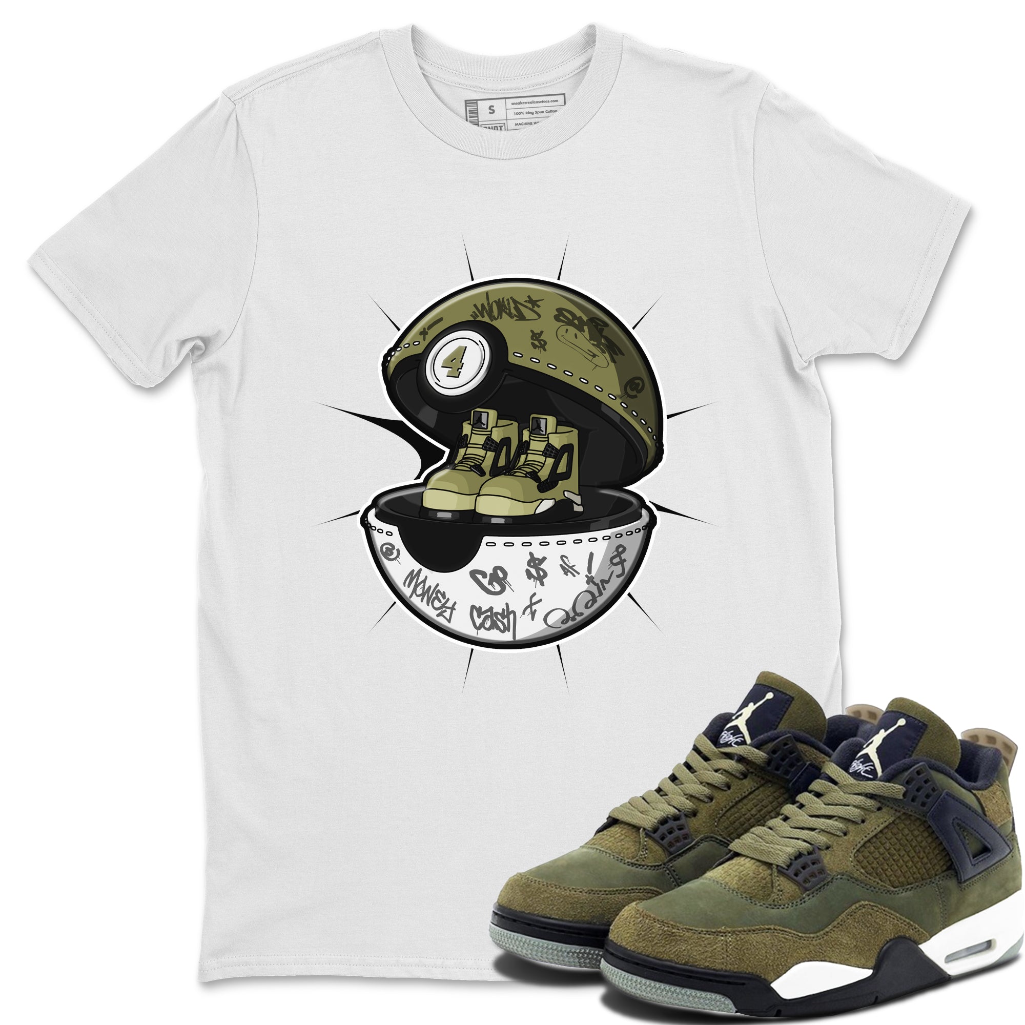 snkmatch Capsule snkmatch Tee - Air Jordan 4 Medium Olive