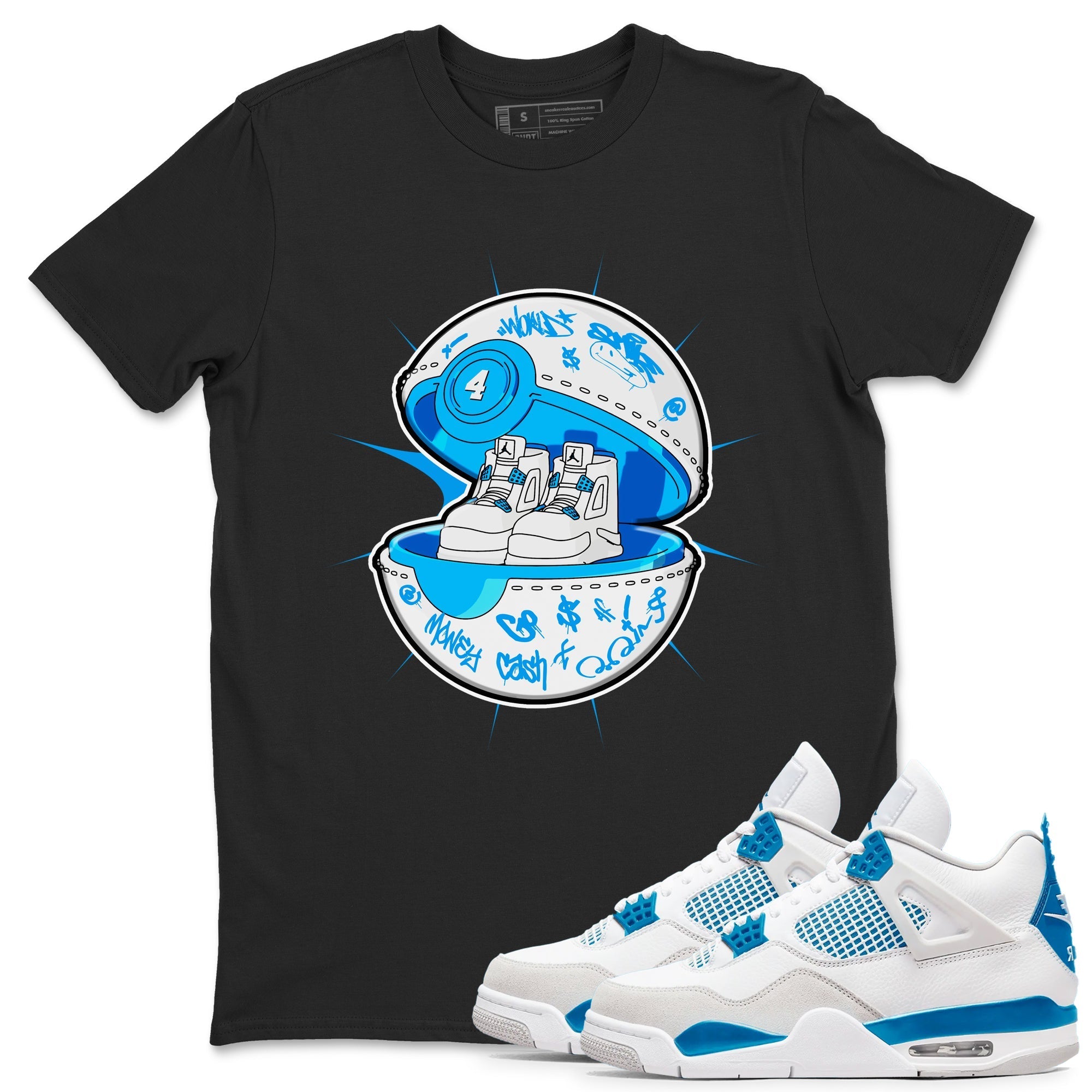 snkmatch Capsule snkmatch Tees - Air Jordan 4 Military Blue