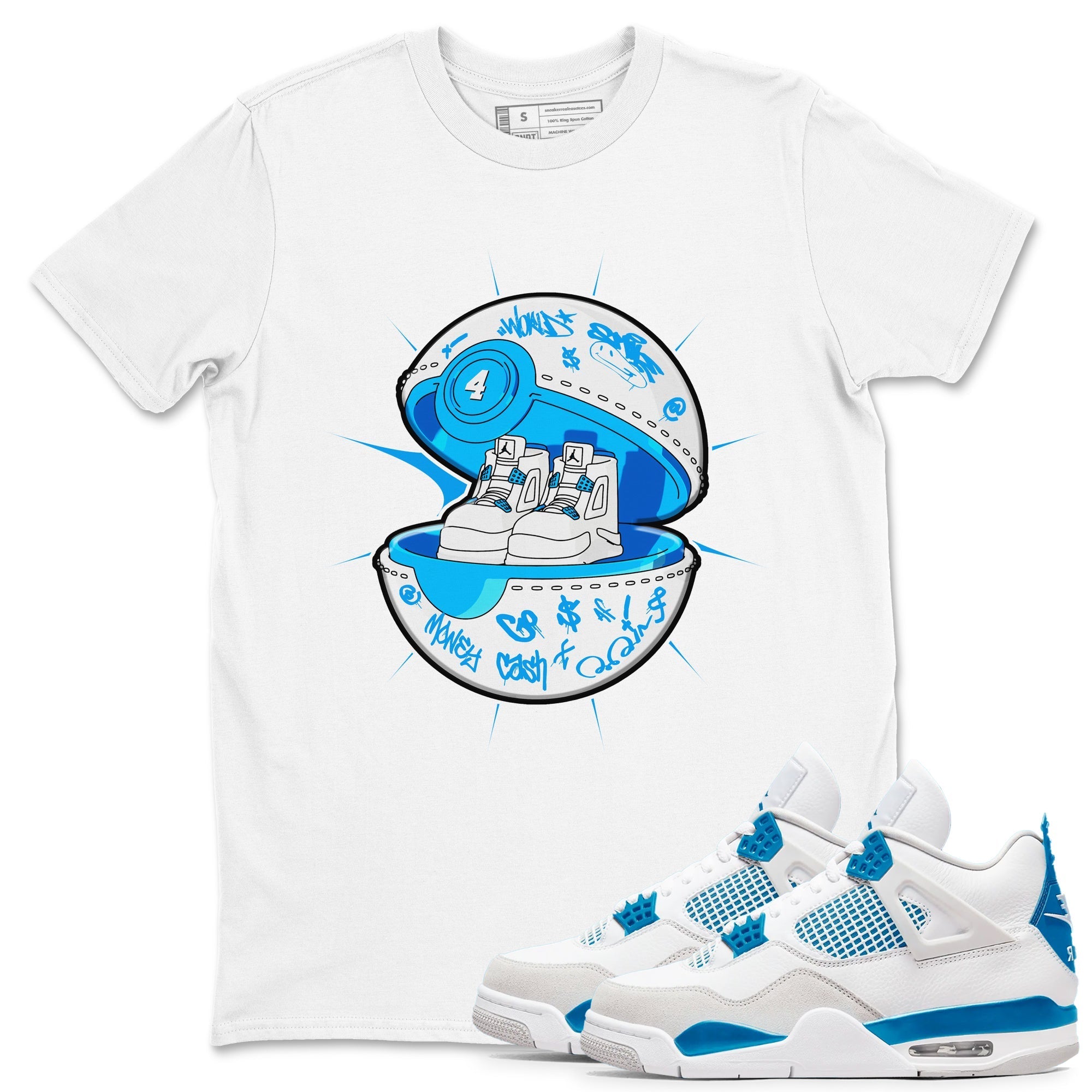 snkmatch Capsule snkmatch Tees - Air Jordan 4 Military Blue