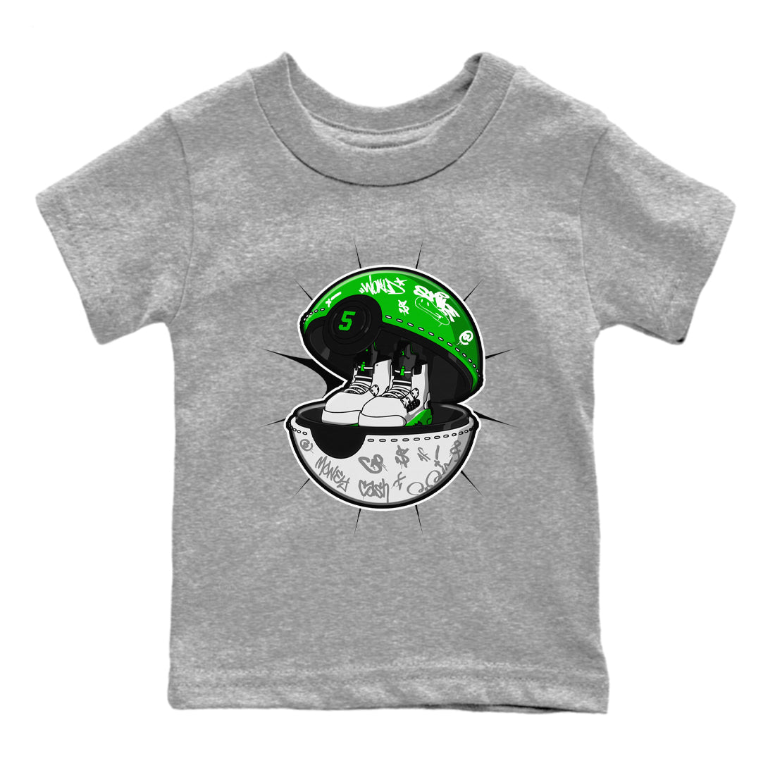 snkmatch Capsule snkmatch Tee Kids - Air Jordan 5 Lucky Green