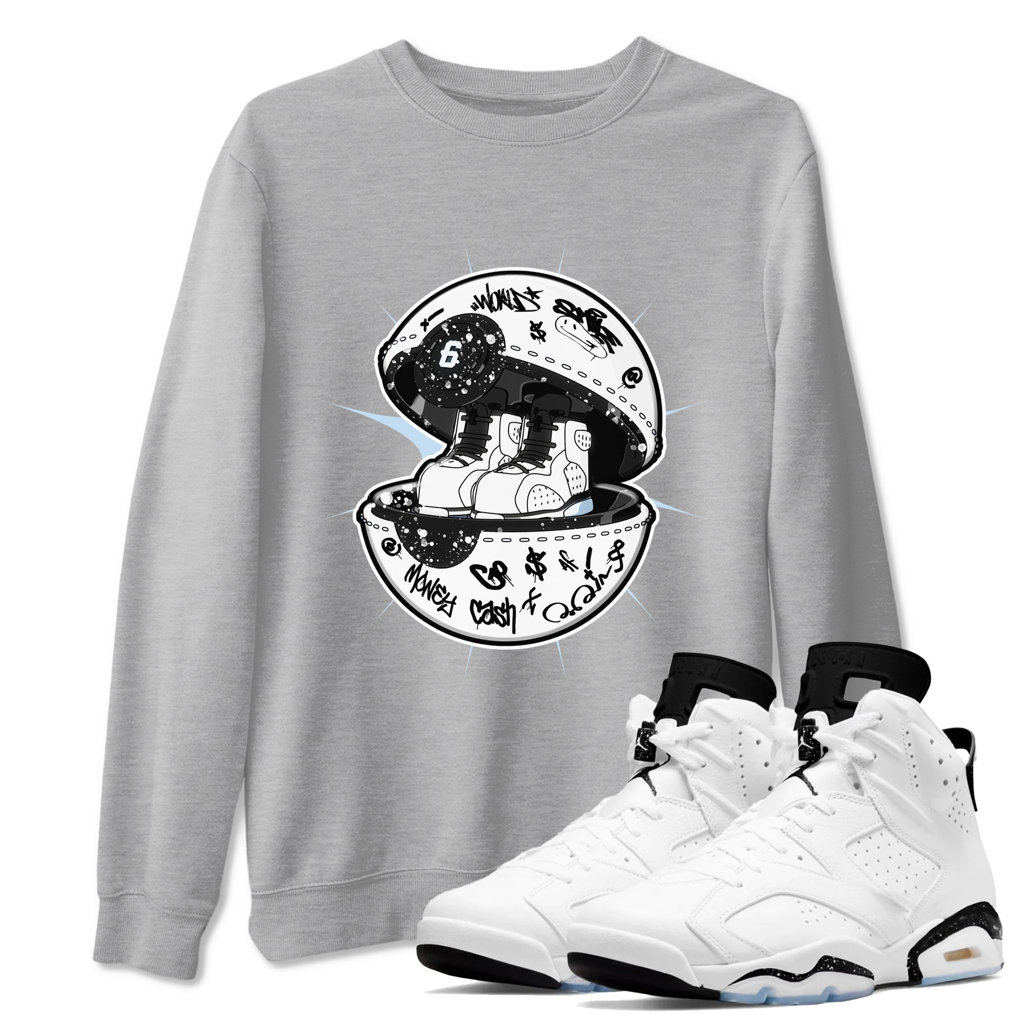 snkmatch Capsule snkmatch Tees - Air Jordan 6 White Black