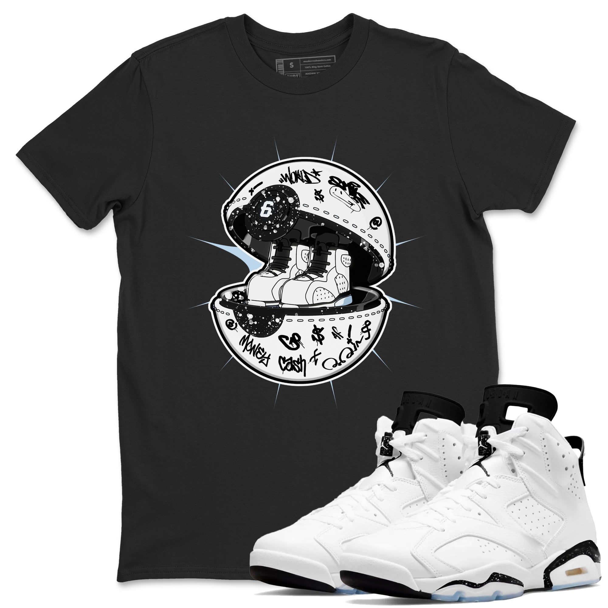snkmatch Capsule snkmatch Tees - Air Jordan 6 White Black