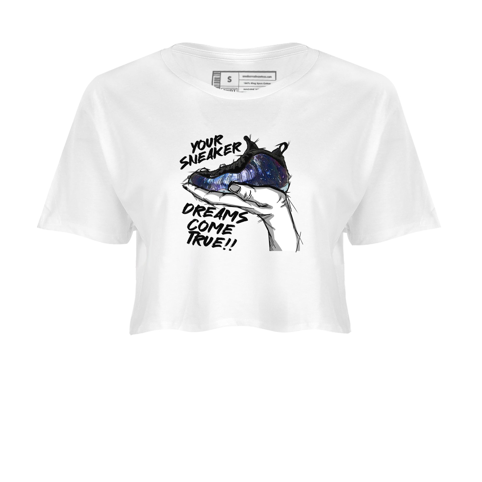 snkmatch Dreams snkmatch Women's Top - Air Foamposite One Galaxy