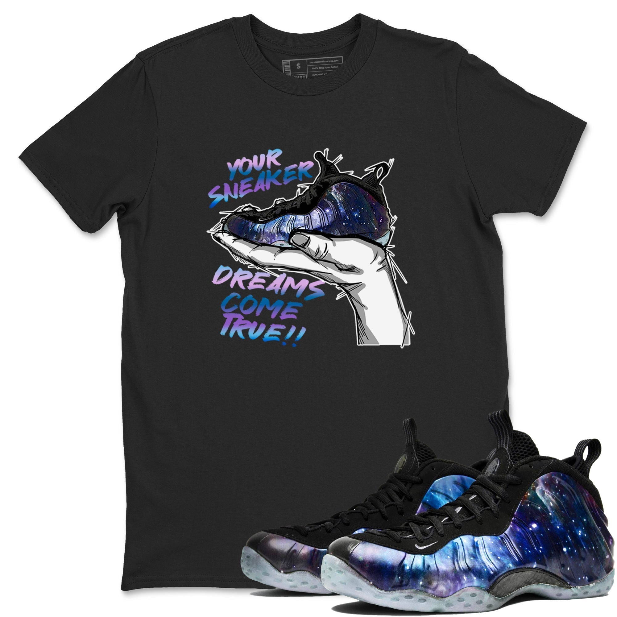 snkmatch Dreams snkmatch Tees - Air Foamposite One Galaxy