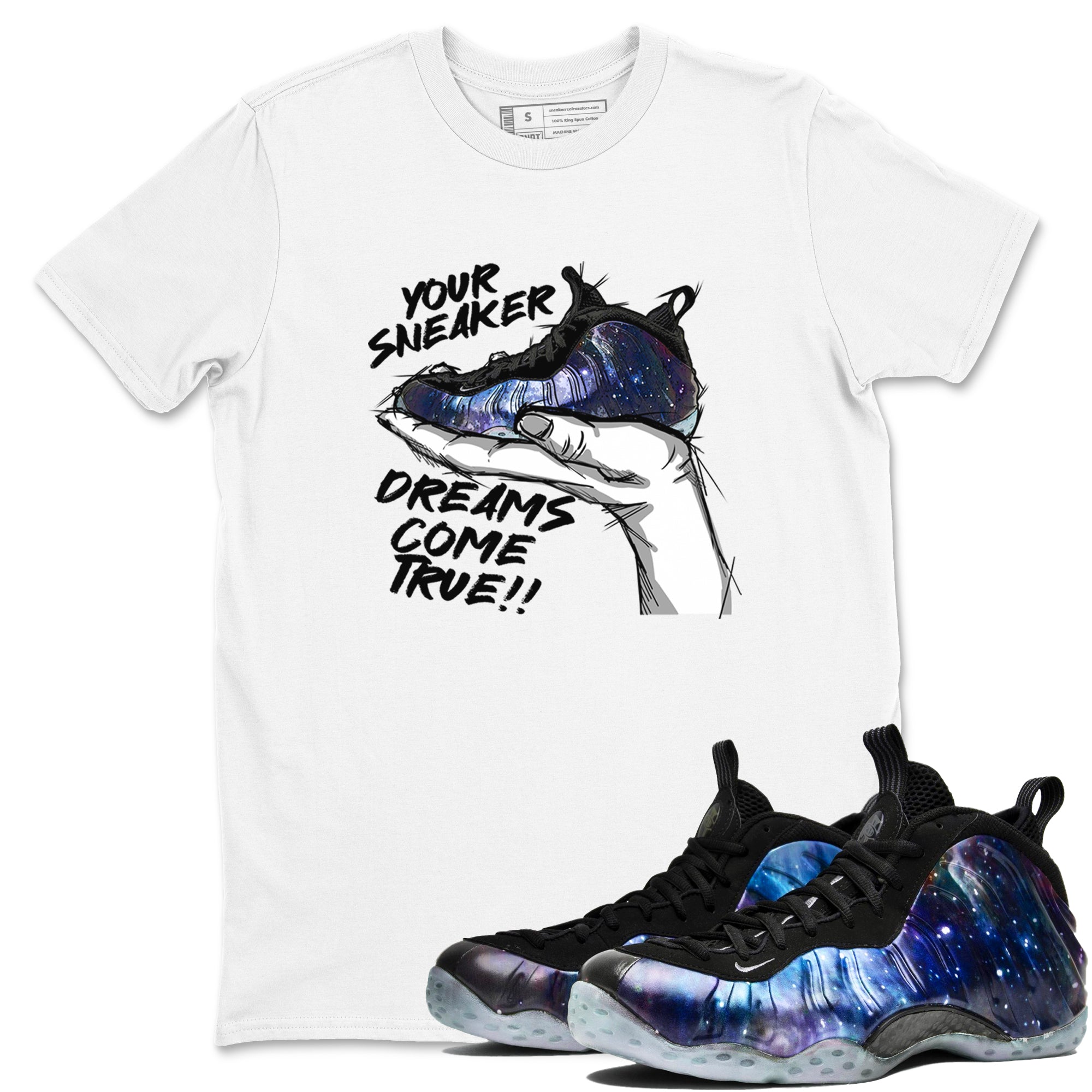 snkmatch Dreams snkmatch Tees - Air Foamposite One Galaxy