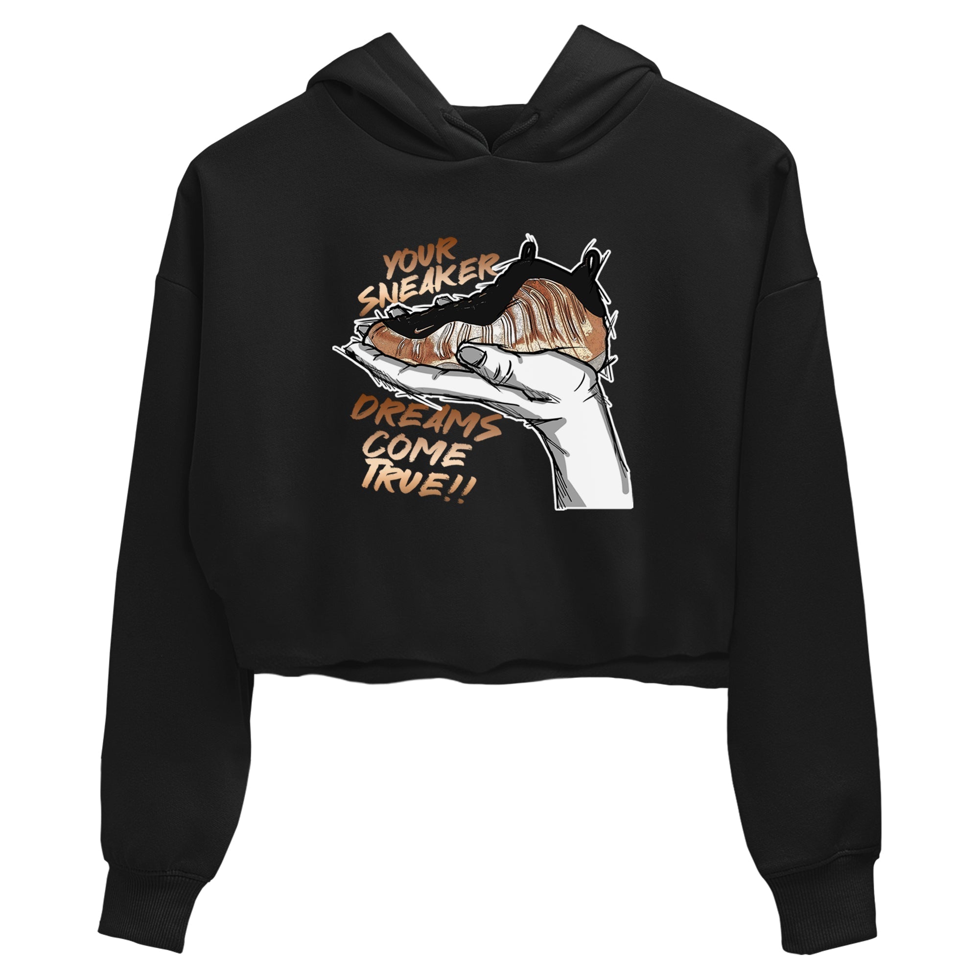 snkmatch Dreams snkmatch Women's Top - Air Foamposite One Metallic Copper