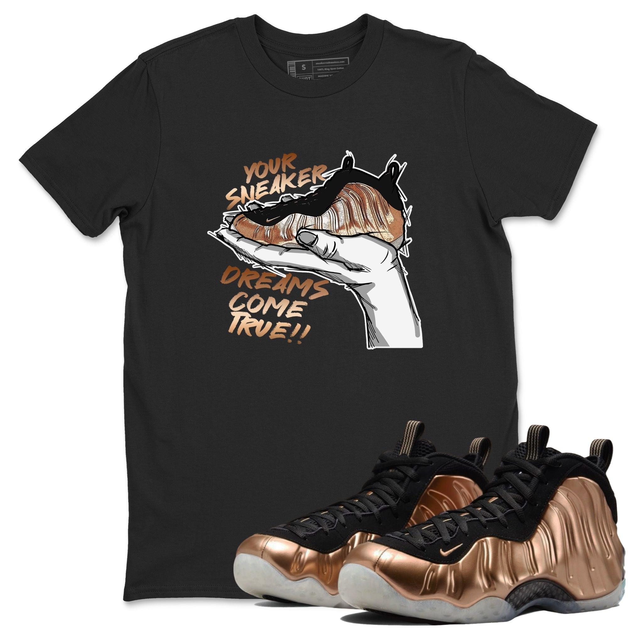 snkmatch Dreams snkmatch Tees - Air Foamposite One Metallic Copper