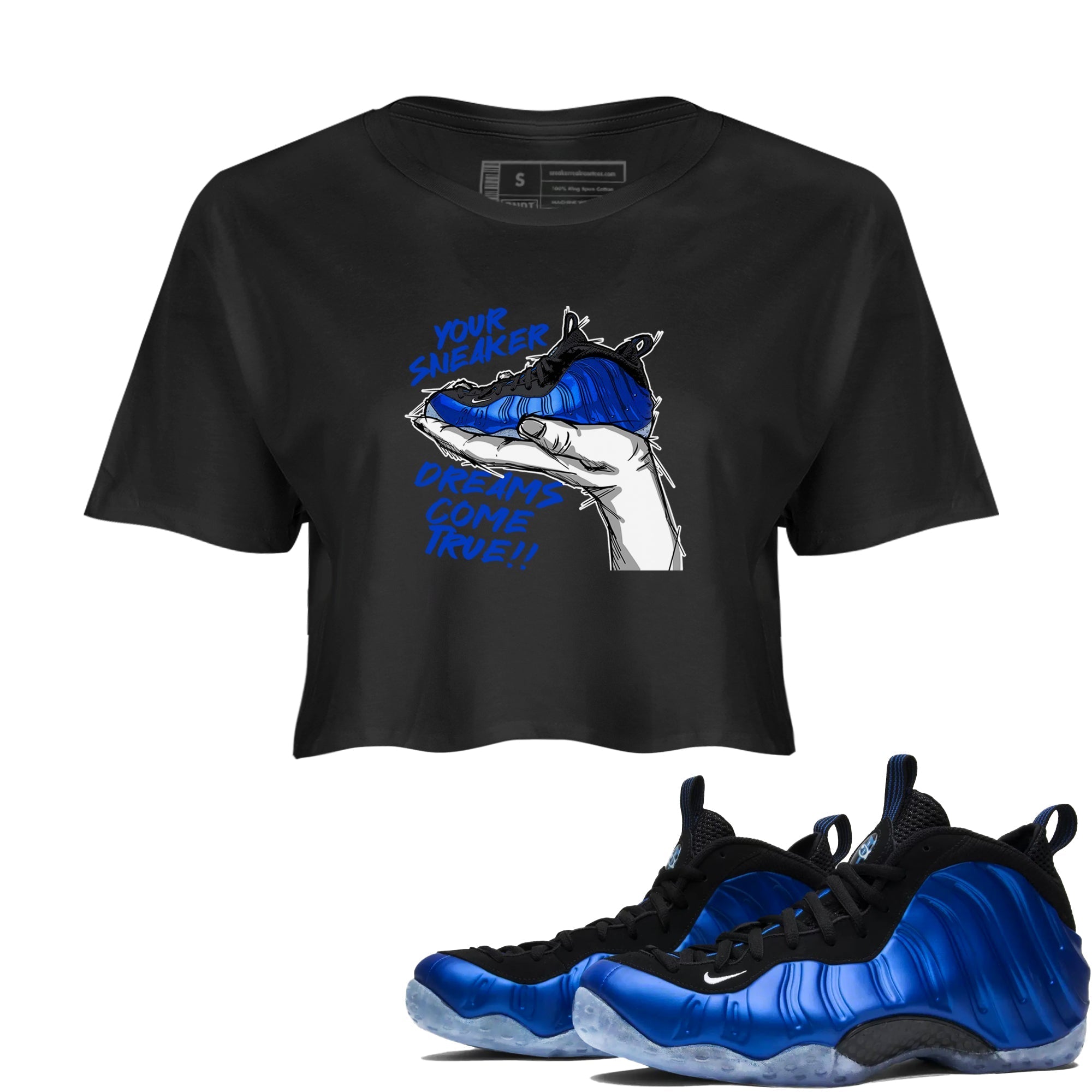 snkmatch Dreams snkmatch Women's Top - Air Foamposite One Royal