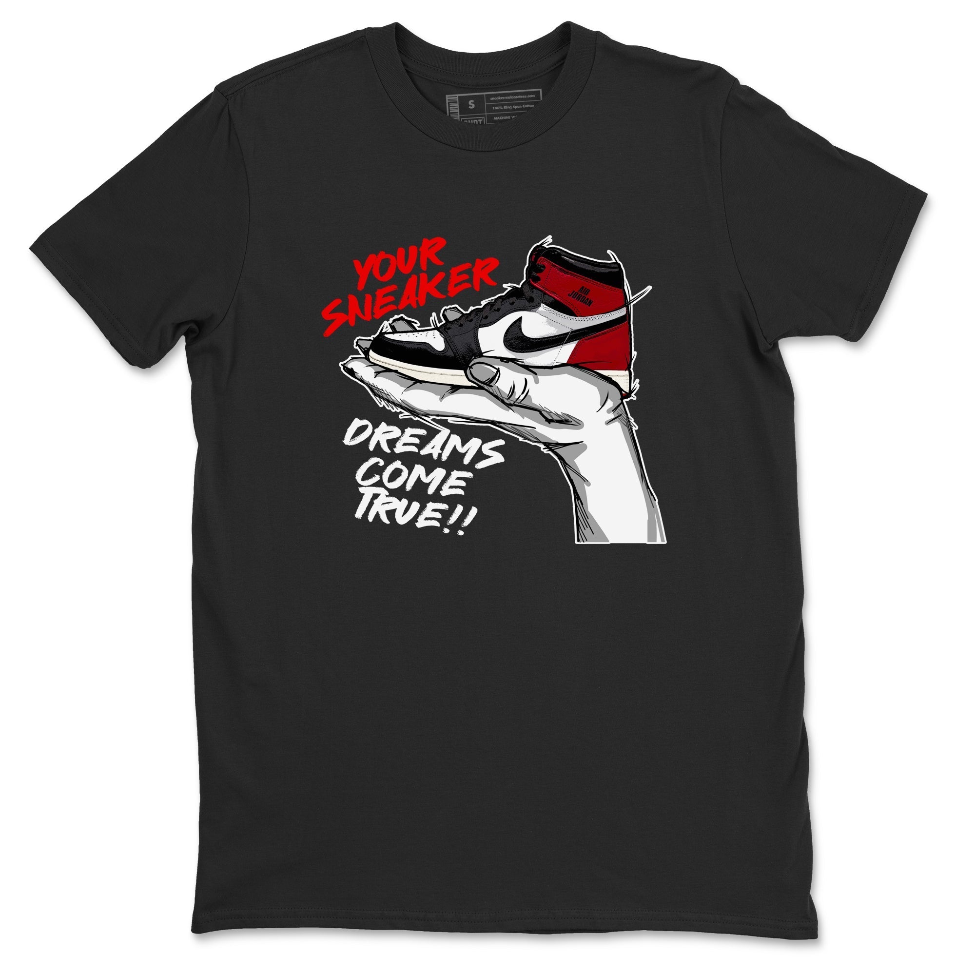 snkmatch Dreams snkmatch Tees - Air Jordan 1 Black Toe Reimagined