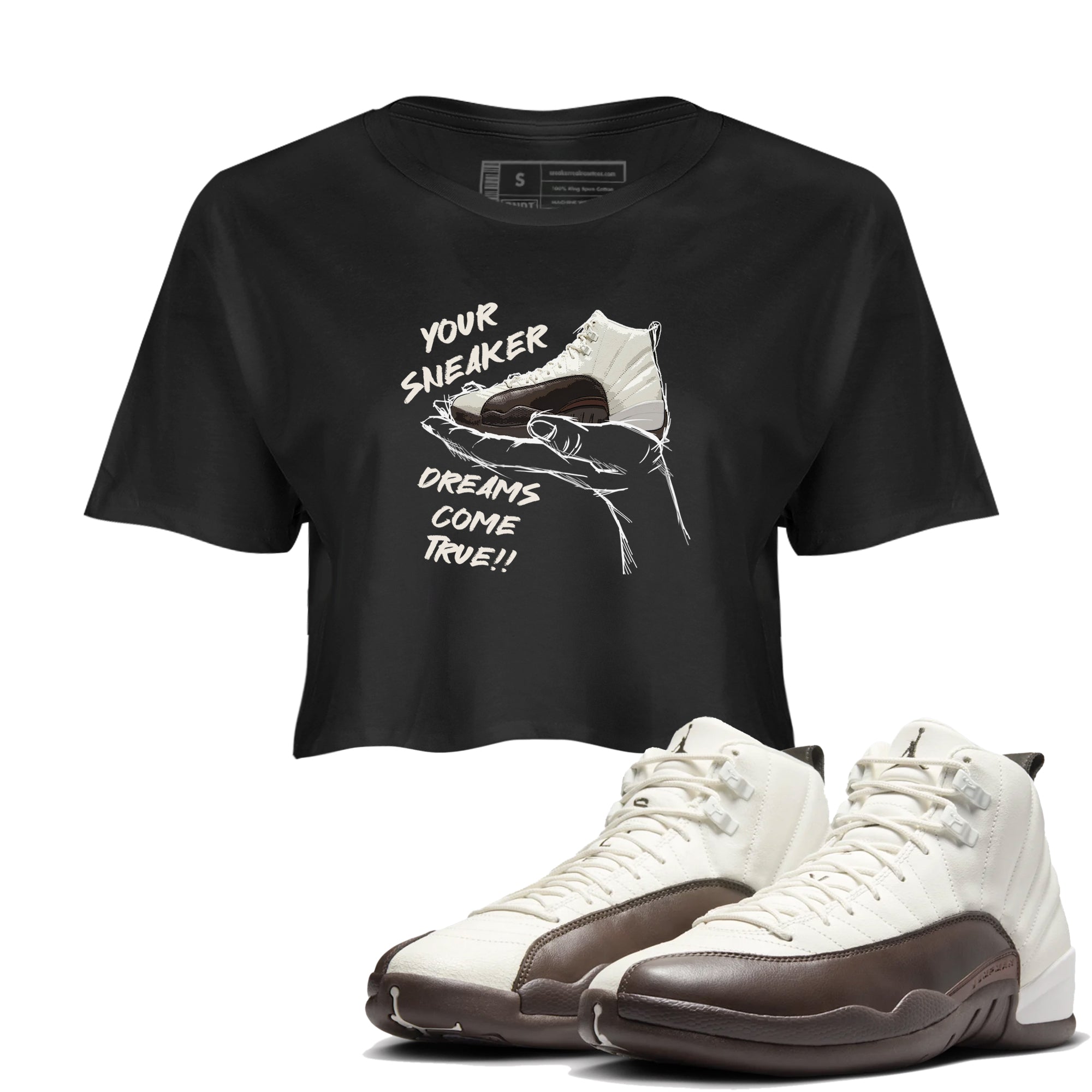 snkmatch Dreams snkmatch Women's Top - Air Jordan 12 Baroque Brown