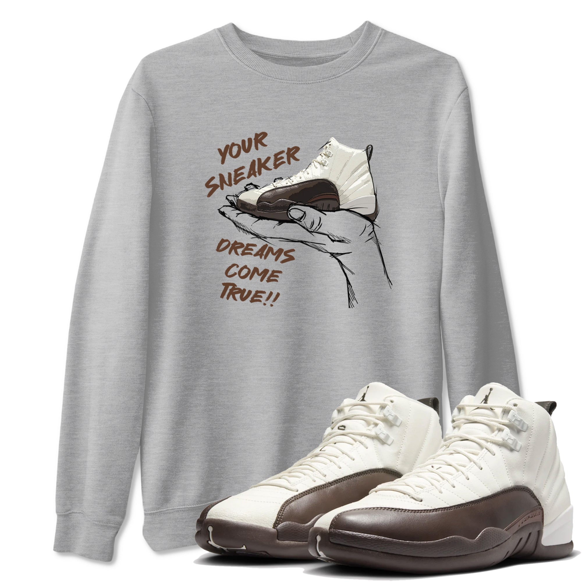 snkmatch Dreams snkmatch Tees - Air Jordan 12 Baroque Brown