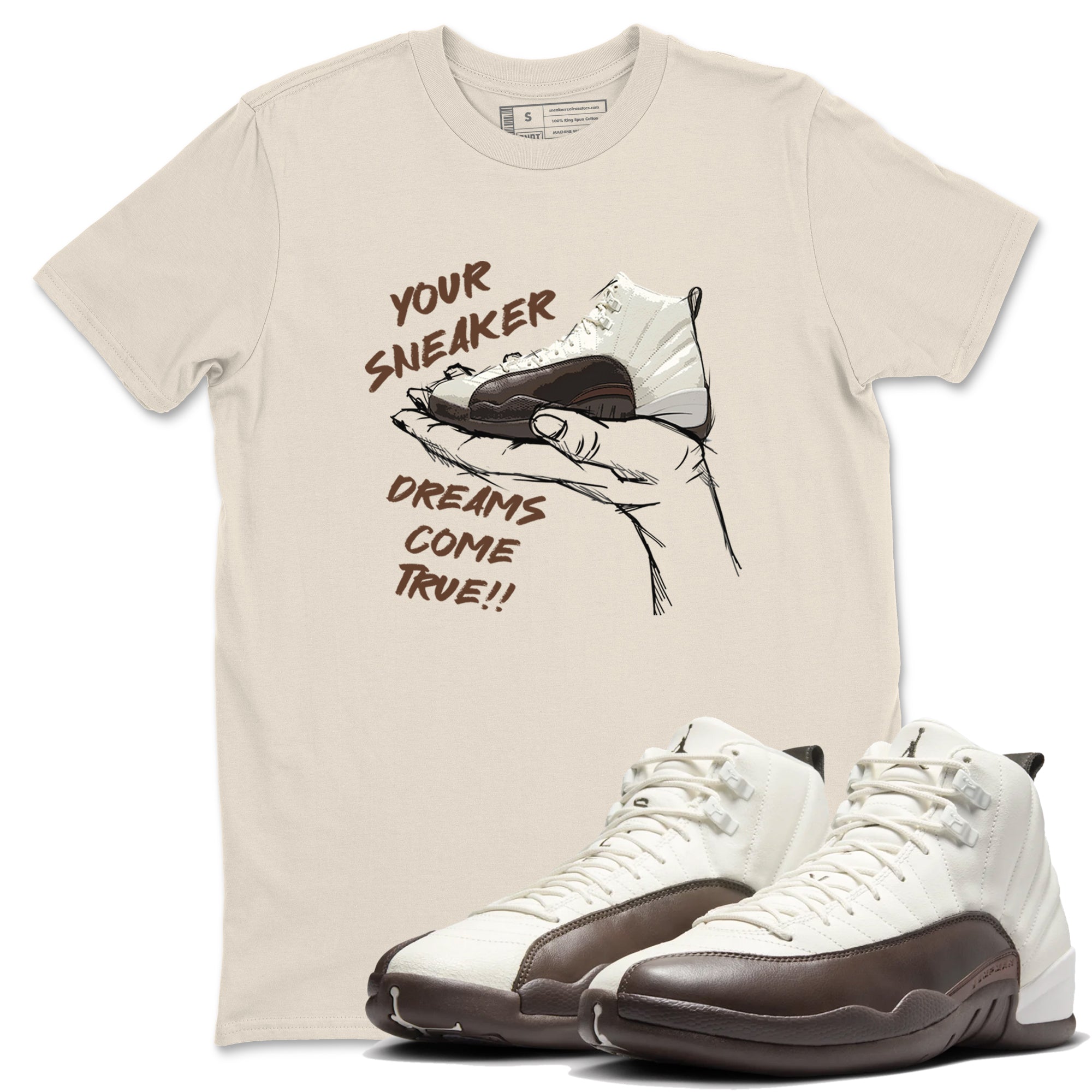 snkmatch Dreams snkmatch Tees - Air Jordan 12 Baroque Brown